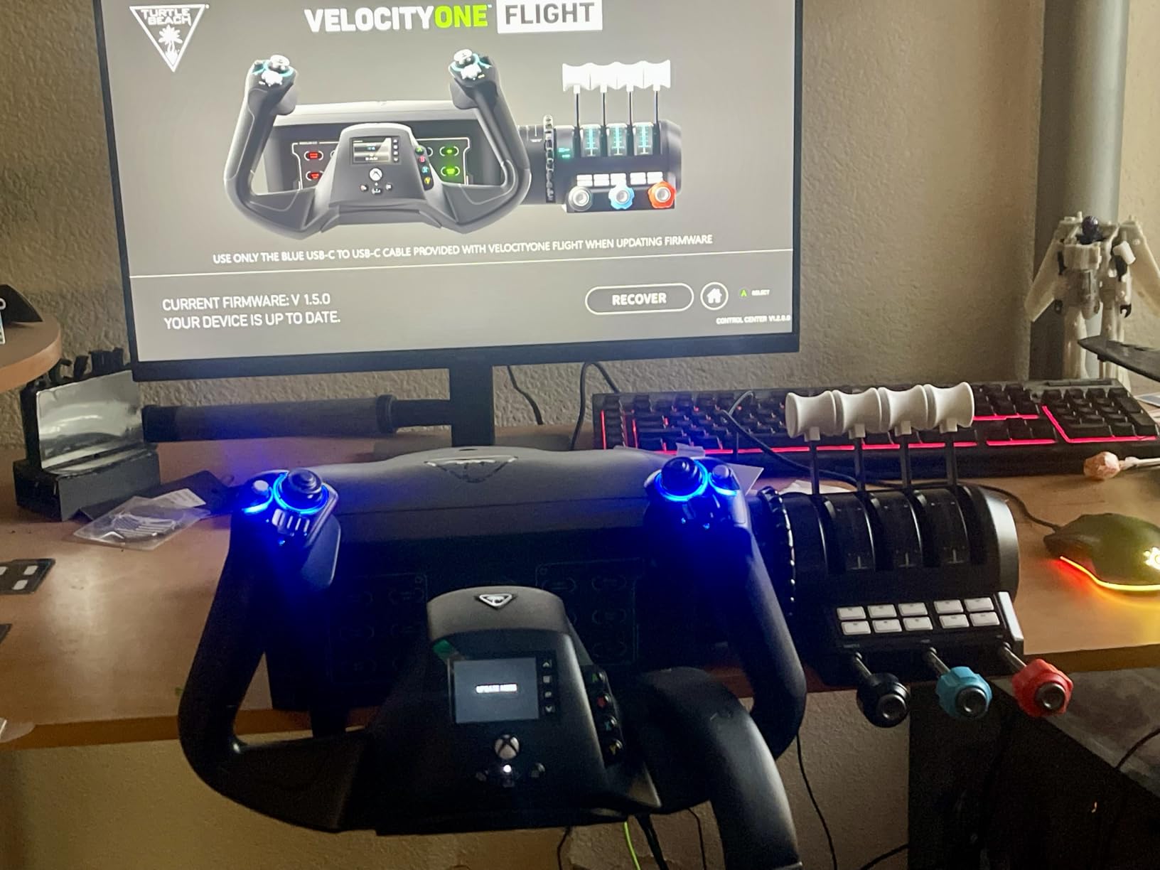 Turtle Beach VelocityOne Flight Universal Control System - Xbox Series X & Xbox Series S, Xbox One & Windows 10 & 11 PCs with Yoke Handle, Throttle Quadrant, Trim Wheel & Rudder Controls customer photo 2