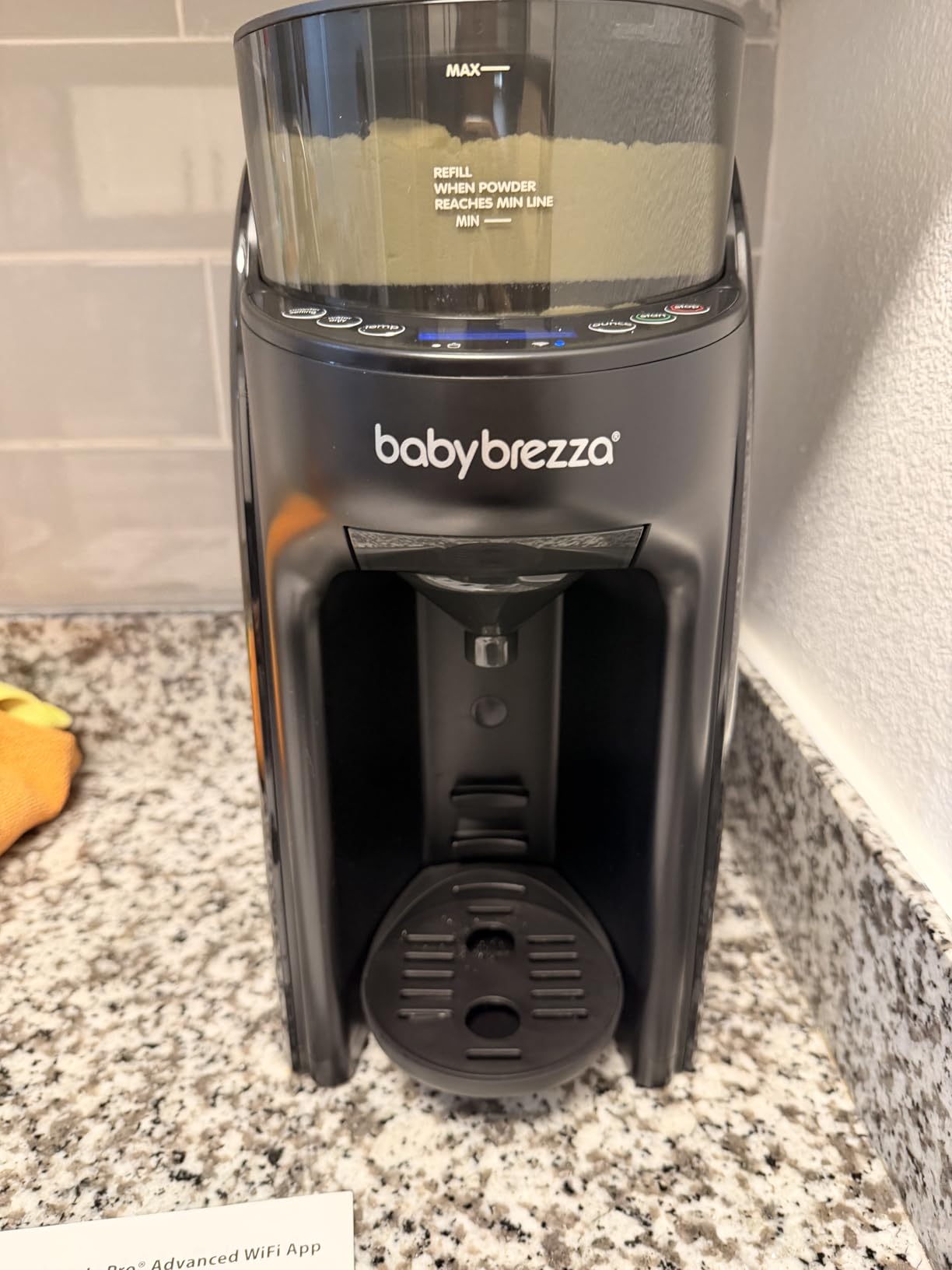Baby Brezza Formula Pro Advanced WiFi Formula Dispenser - Automatically Mix a Warm Formula Bottle From Your Phone Instantly - Easily Make Bottle With Automatic Powder Blending Machine, Black customer photo 1