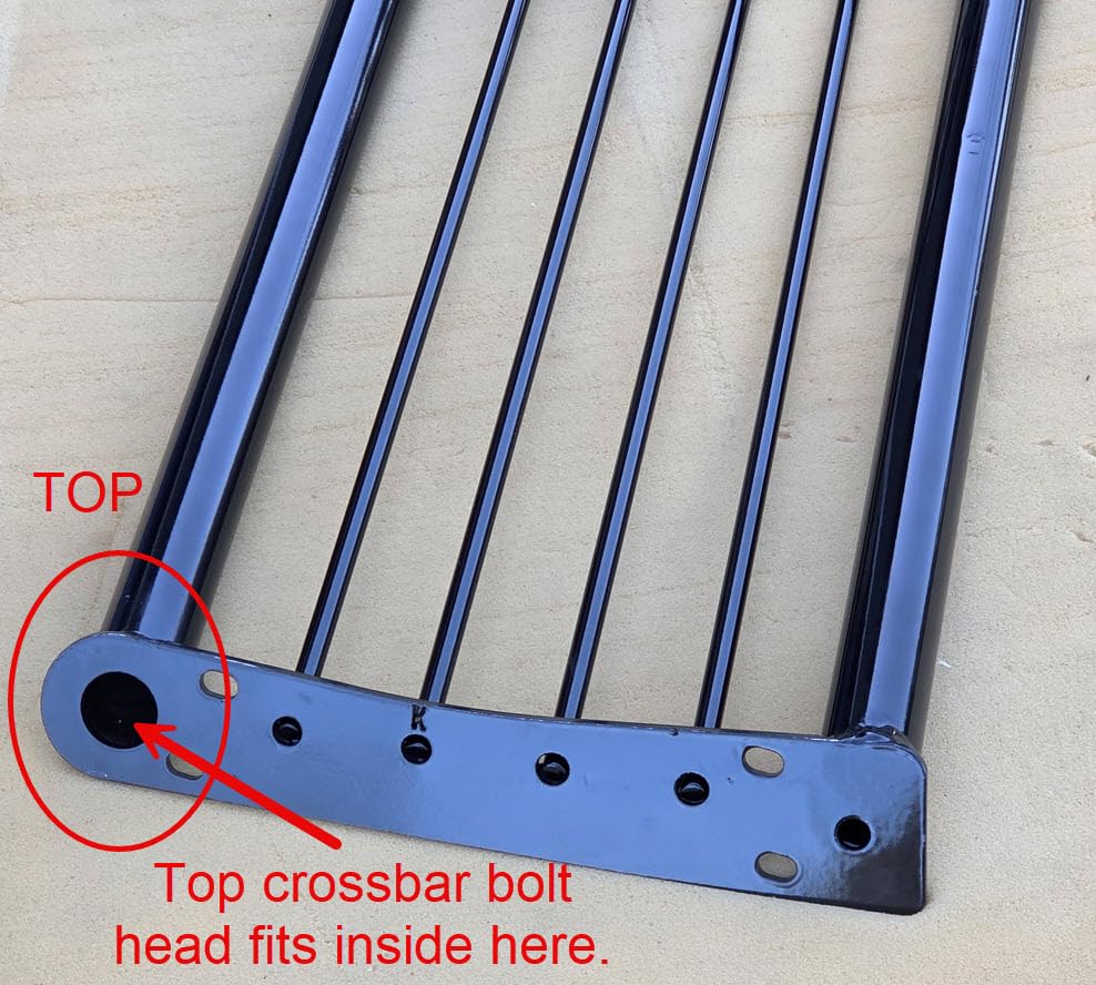 HECASA Brush Guard Compatible with 1999-2007 Ford F250 F350 F450 F550 Super Duty 2000-2006 Ford Excursion Bull Bar Front Bumper Grill Grille Guard Protector Brush Push Bar Black Steel Power Coated customer photo 2