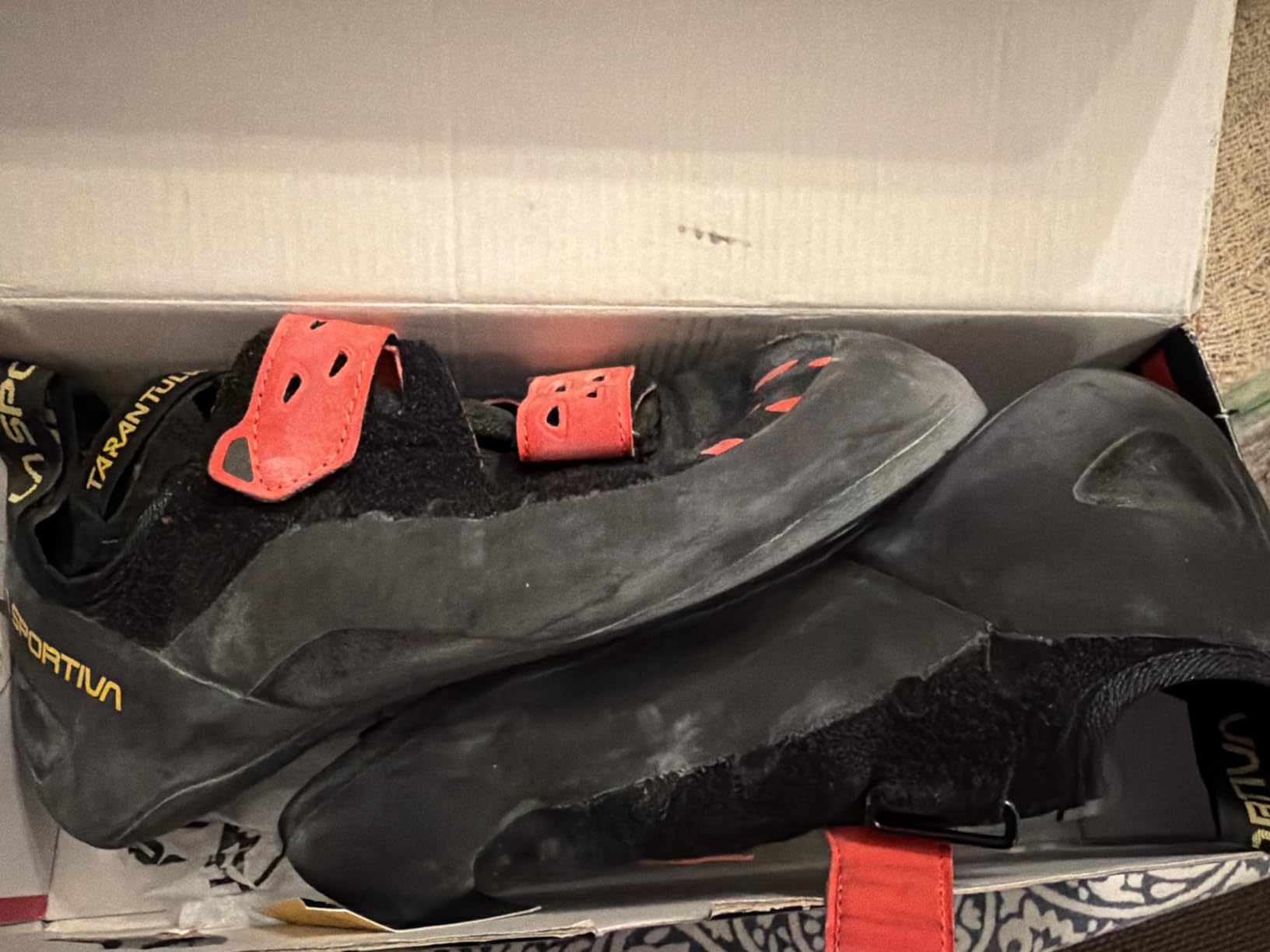 La Sportiva Mens Tarantula Rock Climbing Shoes | Introductory Indoor/Outdoor Shoe, Premium Comfort, Higher Volume, Easy On/Off, Hook & Loop Closure customer photo 1