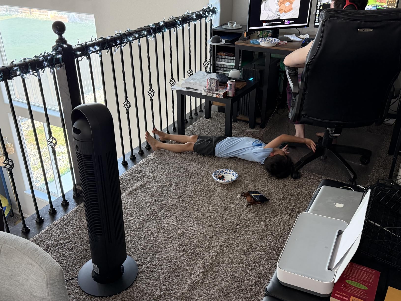 DREO Tower Fan for Bedroom, 28ft/s Velocity, Ultra Quiet Fan, 8 Speeds customer photo 1