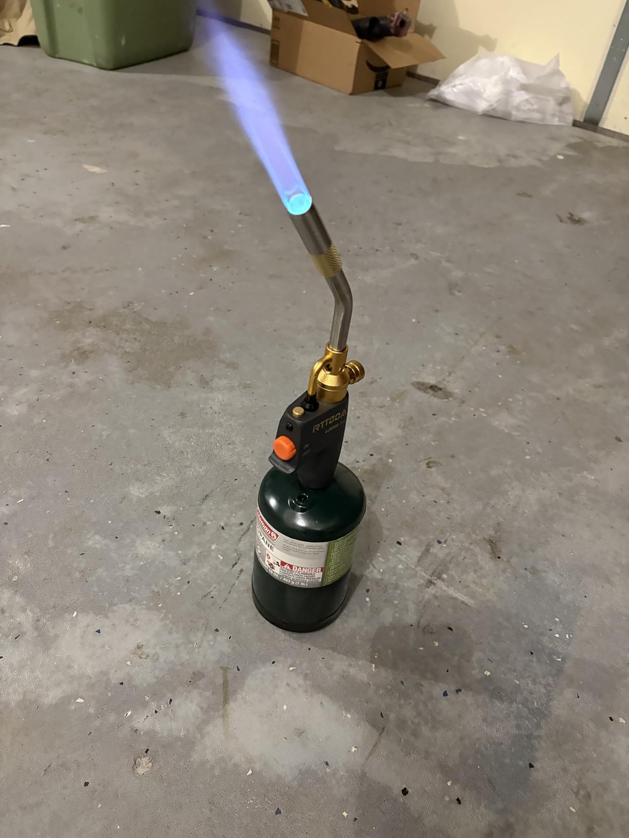 RTTOOA Propane Torch Head, GJ-8000pro High Intensity Torch Head, Trigger Start Gas Torch Kit for Propane, Pencil Flame Welding Torch Fuel by Mapp/Map/Propane, Soldering, Cooking (CSA Certified) customer photo 2