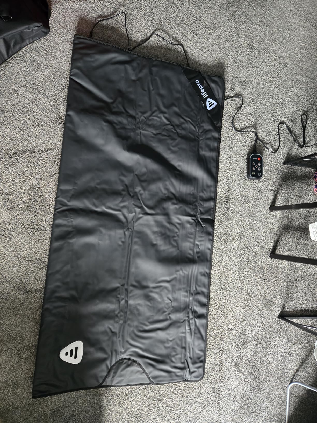 Lifepro RejuvaWrap Infrared Sauna Blanket with Low EMF and 9 Temp Levels | Features carbon fiber heating with detox wraps, waterproof interior, and storage carry bag for home wellness customer photo 2