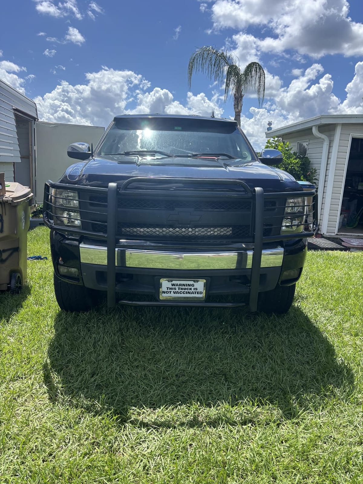 HECASA Brush Guard Compatible with 2007-2013 Chevy Silverado/GMC Sierra 1500 New Body Style (Not for 2500 HD Models) Powder Coated Bumper Grille Protection customer photo 1