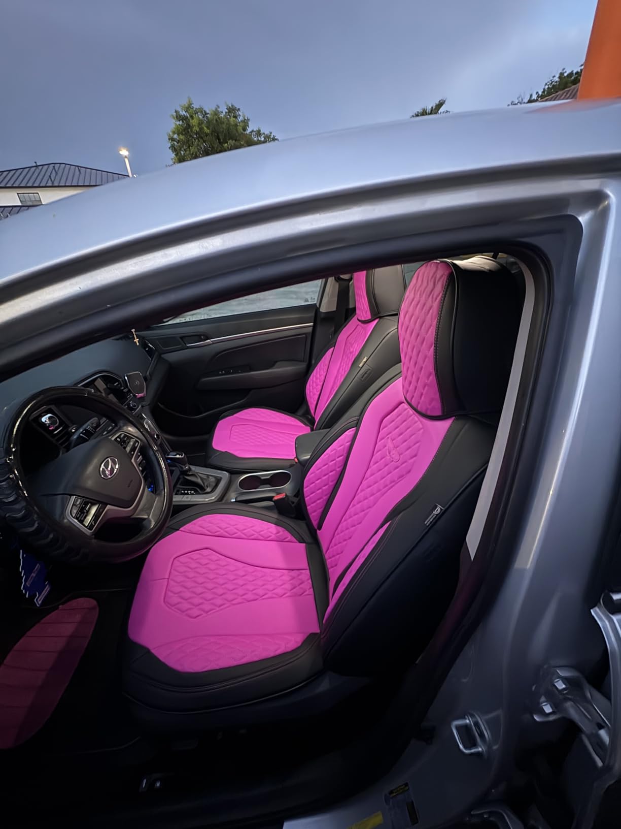 Coverado Seat Covers, Car Seat Covers Full Set, Black Car Seat Cover, Car Seat Covers Front Seats Back Seat Cover, Waterproof Car Seat Cushion, Leather Seat Covers Seat Protector Fit for Most Cars customer photo 1