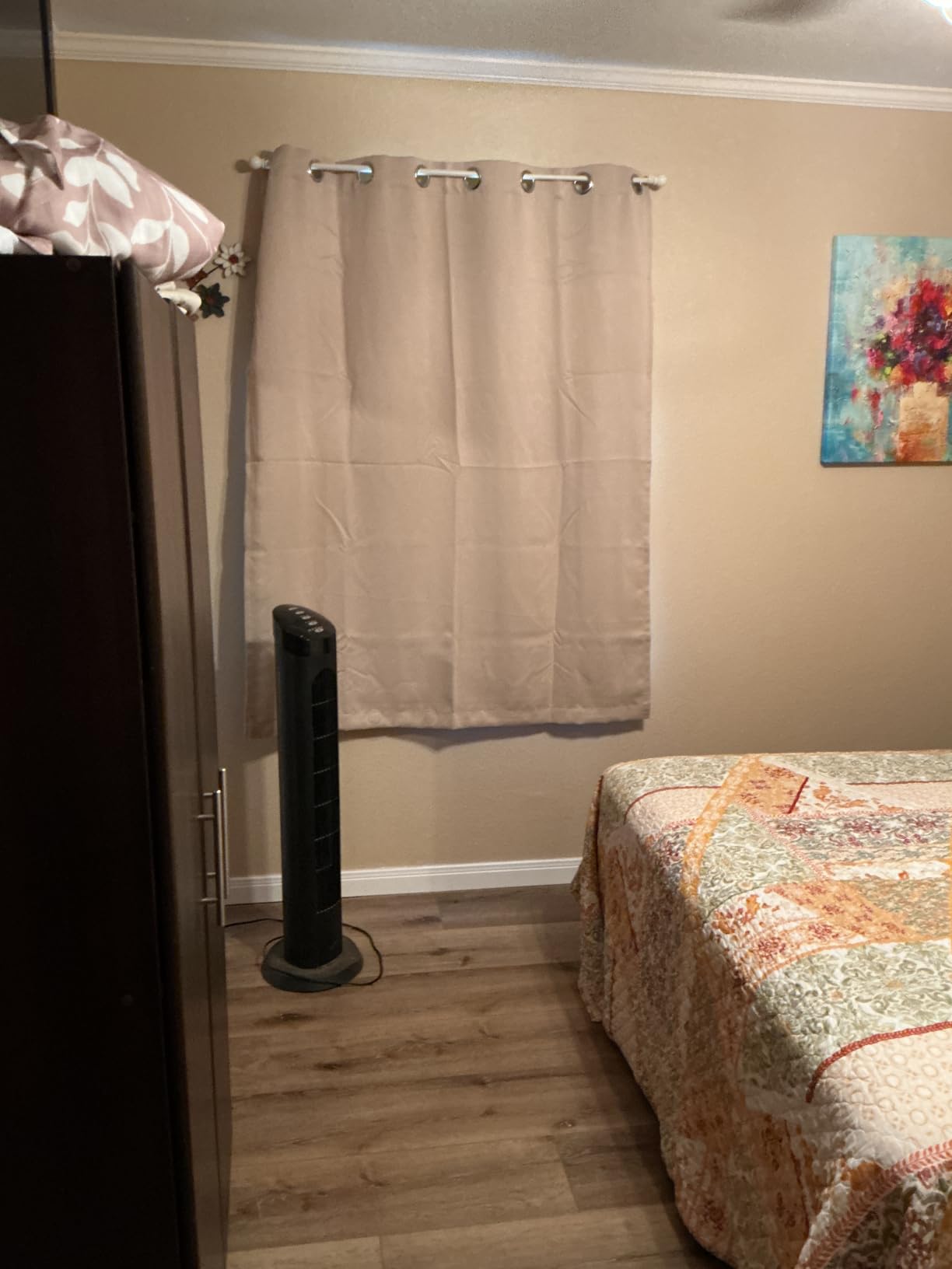 ChrisDowa 100% Blackout Curtains for Bedroom 63 Inches Long 2 Panels Set | 2 Thick Layers, Thermal Insulated, Light Blocking, Grommet, Window Treatment, Living Room Drapes, Cappuccino, 42 x 63 Inch customer photo 2