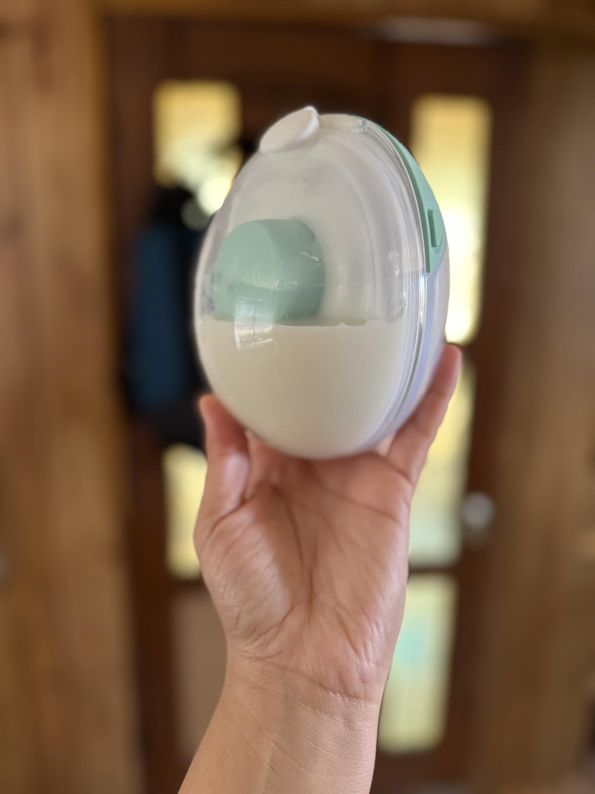 Willow Go Wearable Breast Pump, Hands Free Double Electric Breast Pump, Wireless In-Bra Design with 15 level Hospital Grade Suction, includes 24mm & 21mm Flanges & 5oz Reusable Containers, App enabled customer photo 1