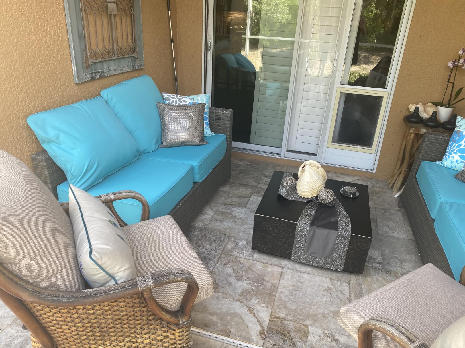 Outdoor Throw Pillows Decorative Outdoor Accent Pillows with Insert customer photo 1