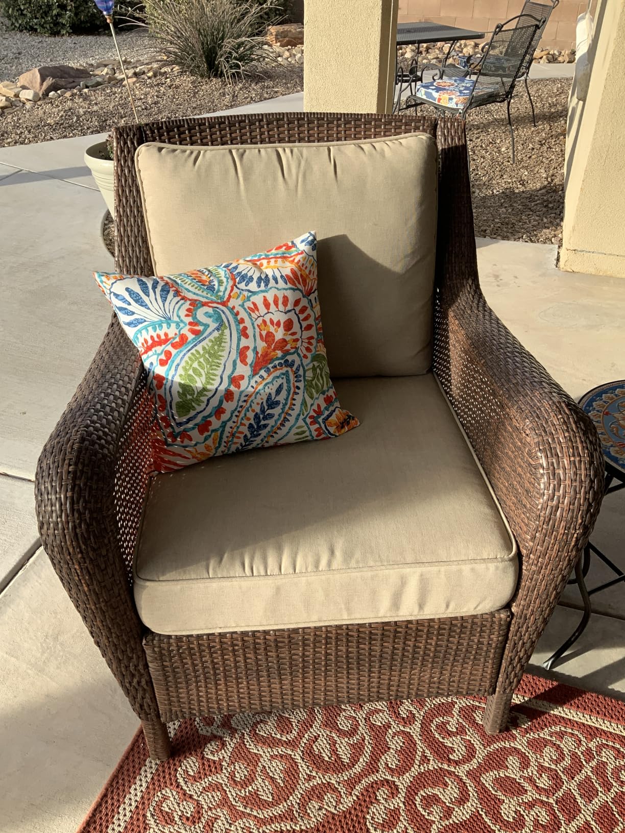 Outdoor Throw Pillows Decorative Outdoor Accent Pillows with Insert customer photo 2