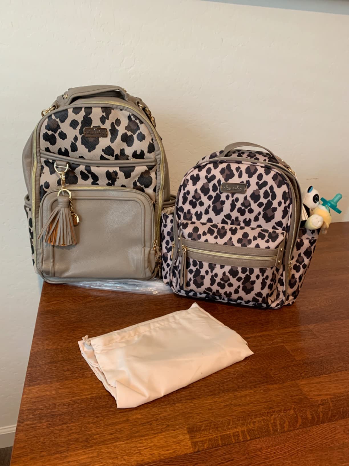 Itzy Ritzy Boss Plus Large Diaper Bag Backpack with 19 Pockets (Cognac) | Includes 2 Insulated Bottle Pockets, Changing Pad, Stroller Clips, Comfortable Padded Straps, Easy-to Clean, Travel-Ready customer photo 1