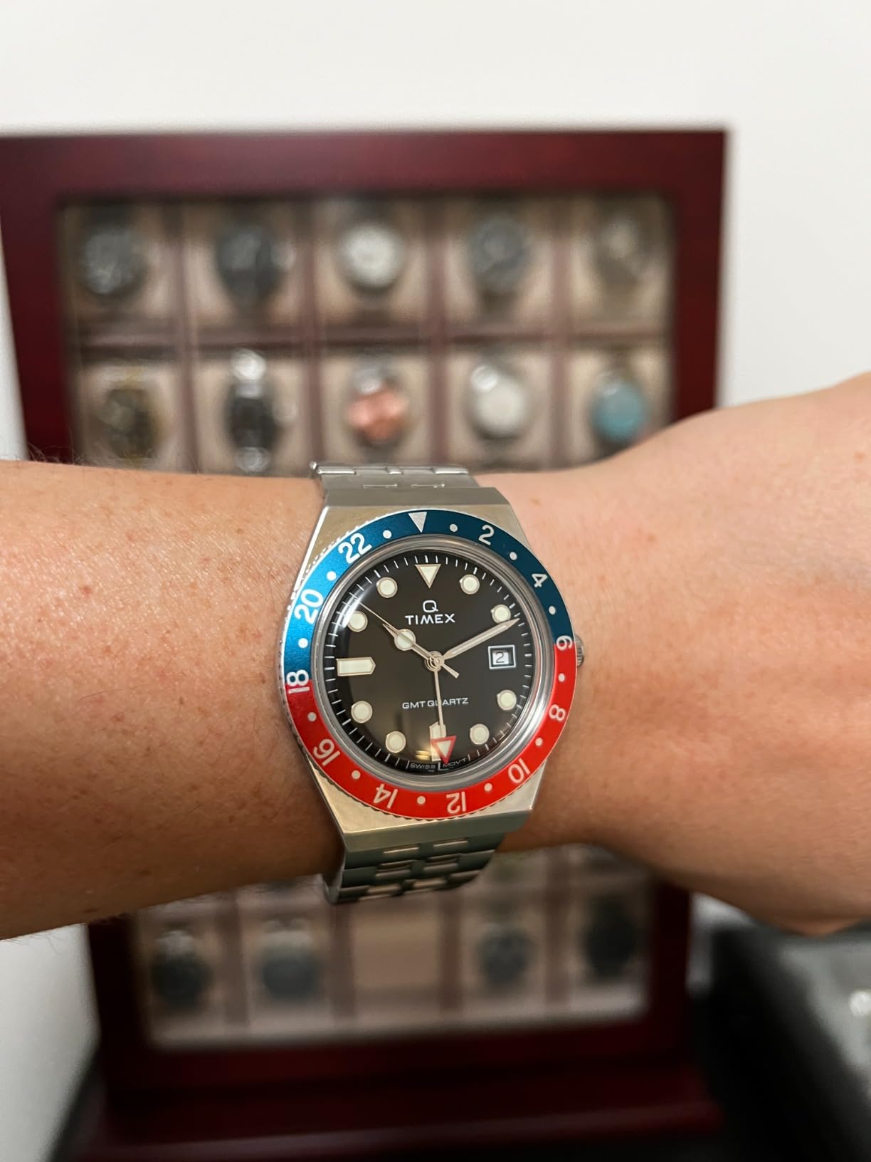 Timex Men's Q GMT 38mm Watch customer photo 2