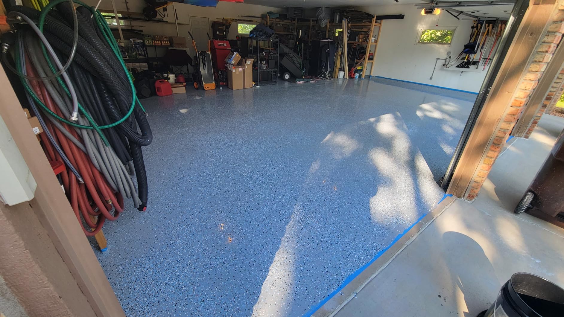 ArmorPoxy Garage Epoxy Floor Kit – 100% Solids - 2 Part Industrial-Grade Coating w/UltraGlaze Topcoat | DIY Slip & Hot Tire Resistant |300 Sq Ft - Designer Gray - 17 pc kit customer photo 1