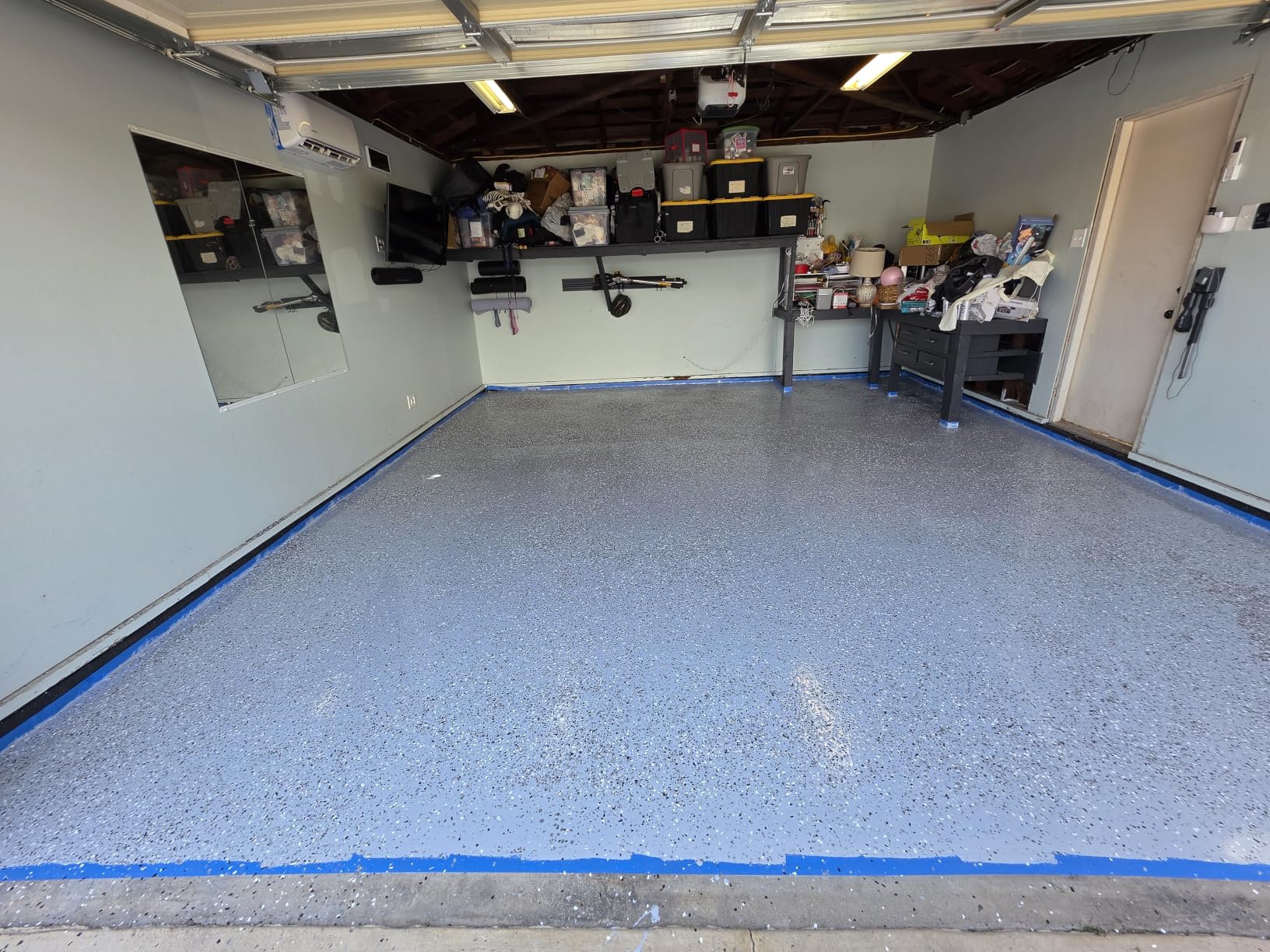 ArmorPoxy Garage Epoxy Floor Kit – 100% Solids - 2 Part Industrial-Grade Coating w/UltraGlaze Topcoat | DIY Slip & Hot Tire Resistant |300 Sq Ft - Designer Gray - 17 pc kit customer photo 2