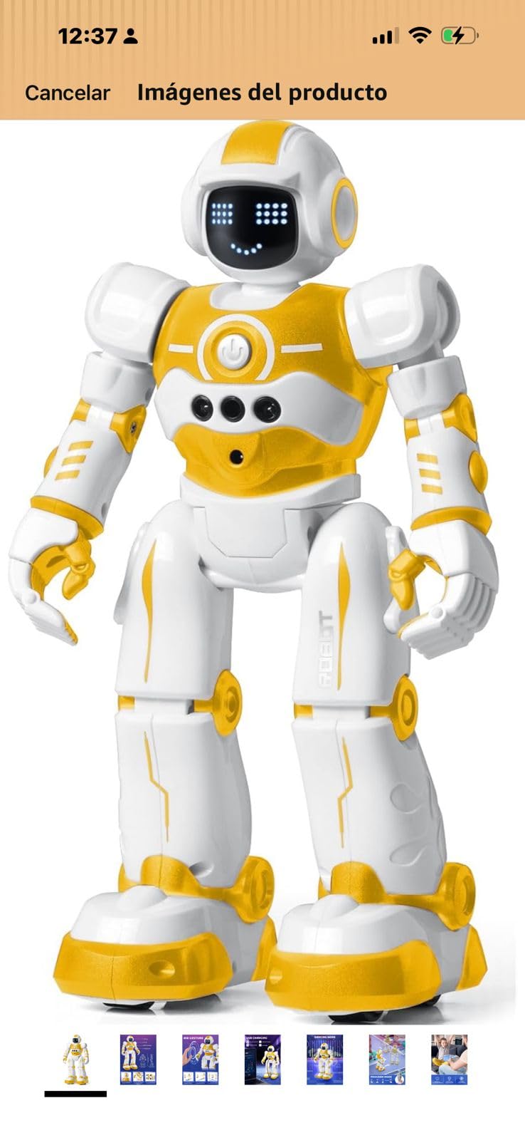 Robot Toys for Kids, Rechargeable Remote & Gesture Control Robots | Programmable RC Smart Walking Dancing Robot Toy for Age 4 5 6 7 8 9 10 Year Old Boys Girls for Birthday Present, Blue customer photo 2