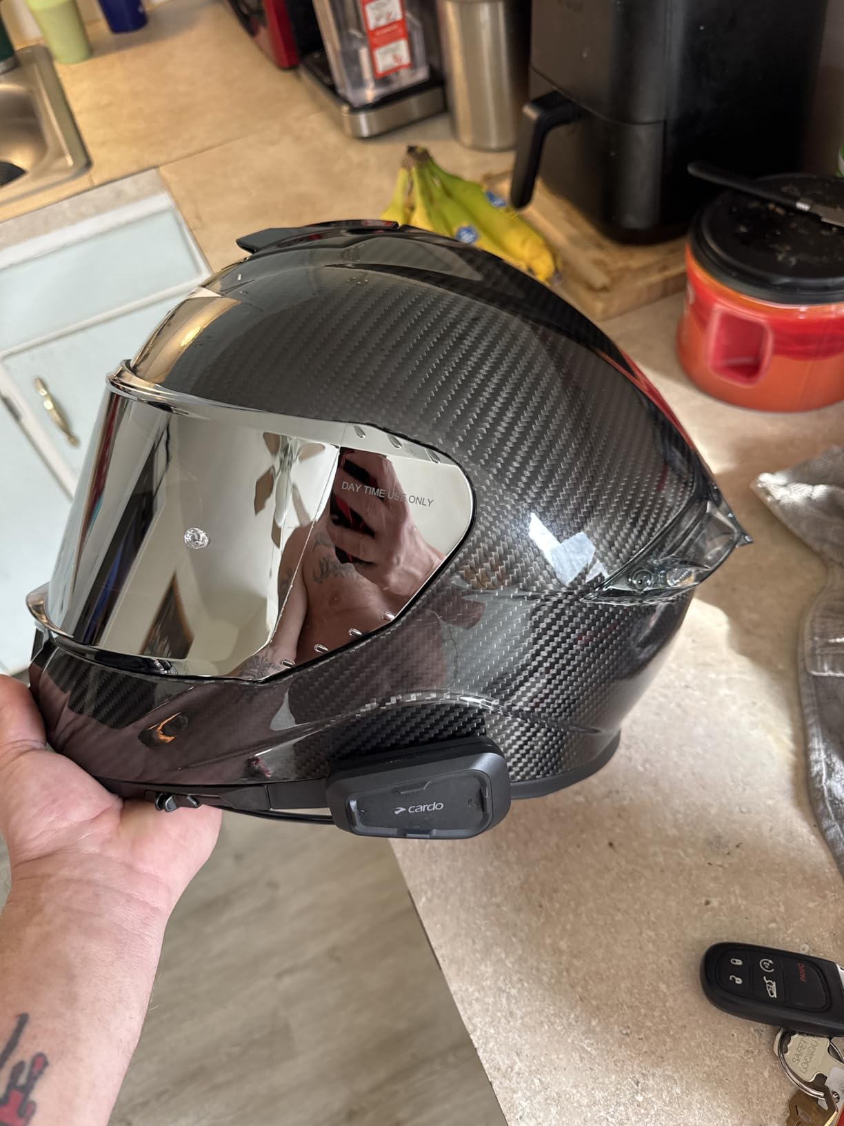 ILM Full Face Dual Visor Motorcycle Helmets with Rear Wing Pinlock Compatible Motorbike Street Bike Helmet DOT Men Women Model 861A (TheNight, L) customer photo 1