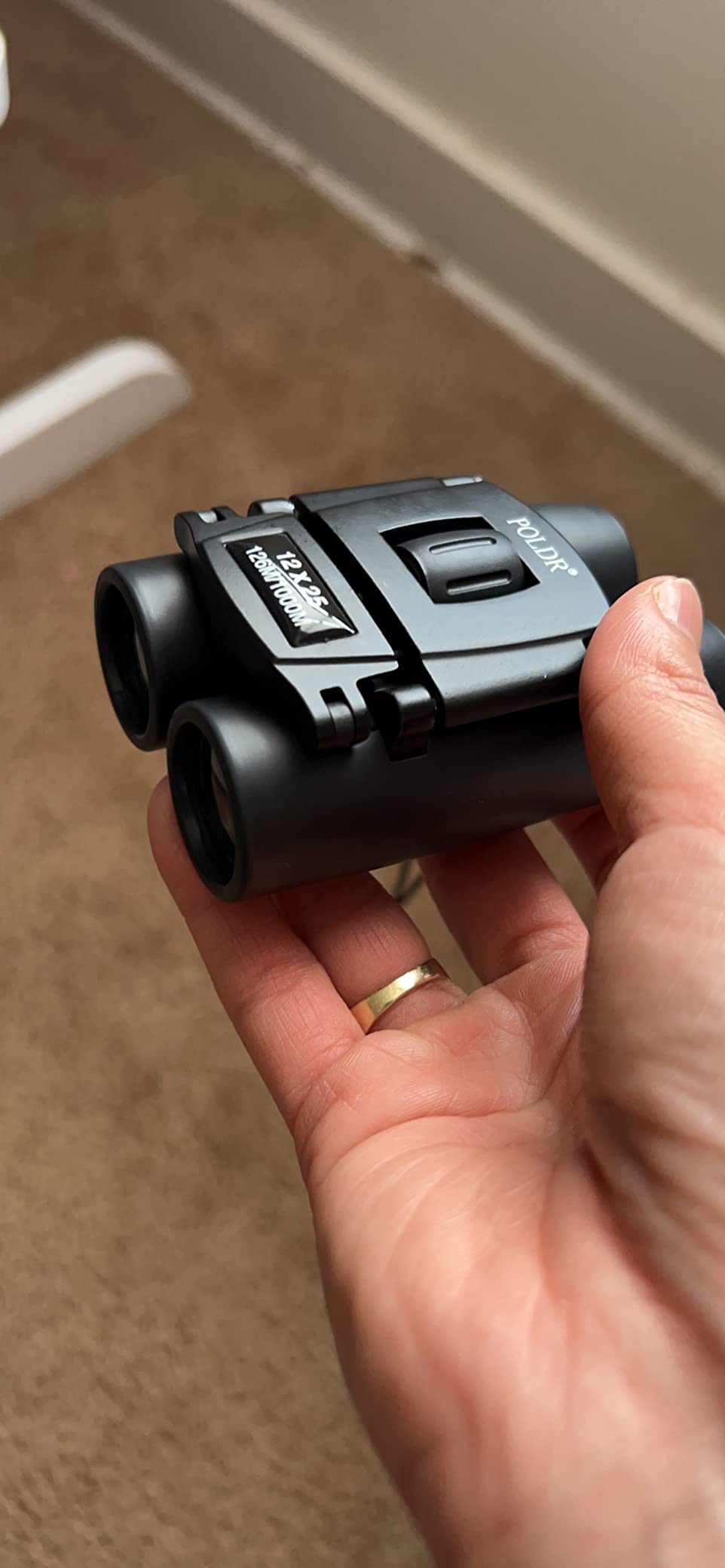 POLDR 12X25 Small Binoculars with Clear Vision, Pocket Compact | Lightweight, Portable, Design for Adults Theater Concert Opera Travel Bird Watching Hiking Cruise customer photo 1