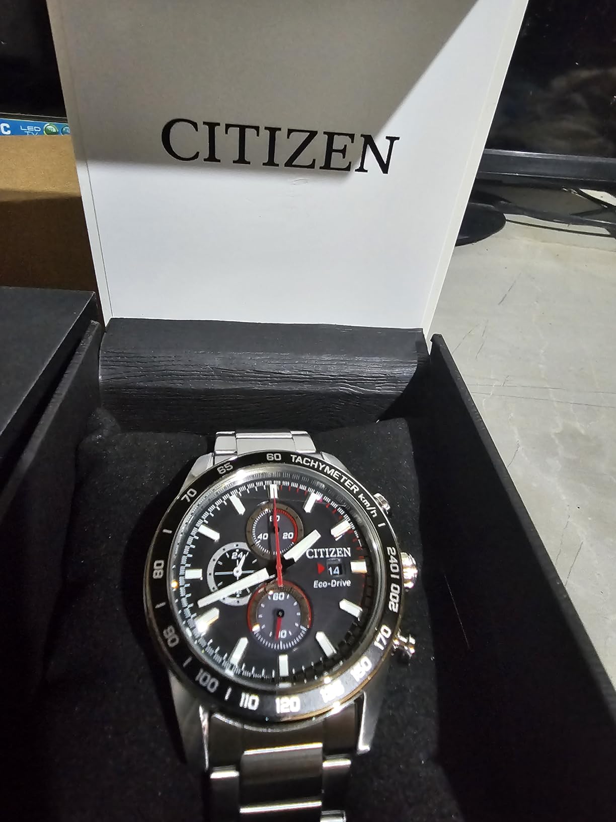 Citizen Men's Sport Casual Brycen Eco-Drive Chronograph Stainless Steel Watch customer photo 2
