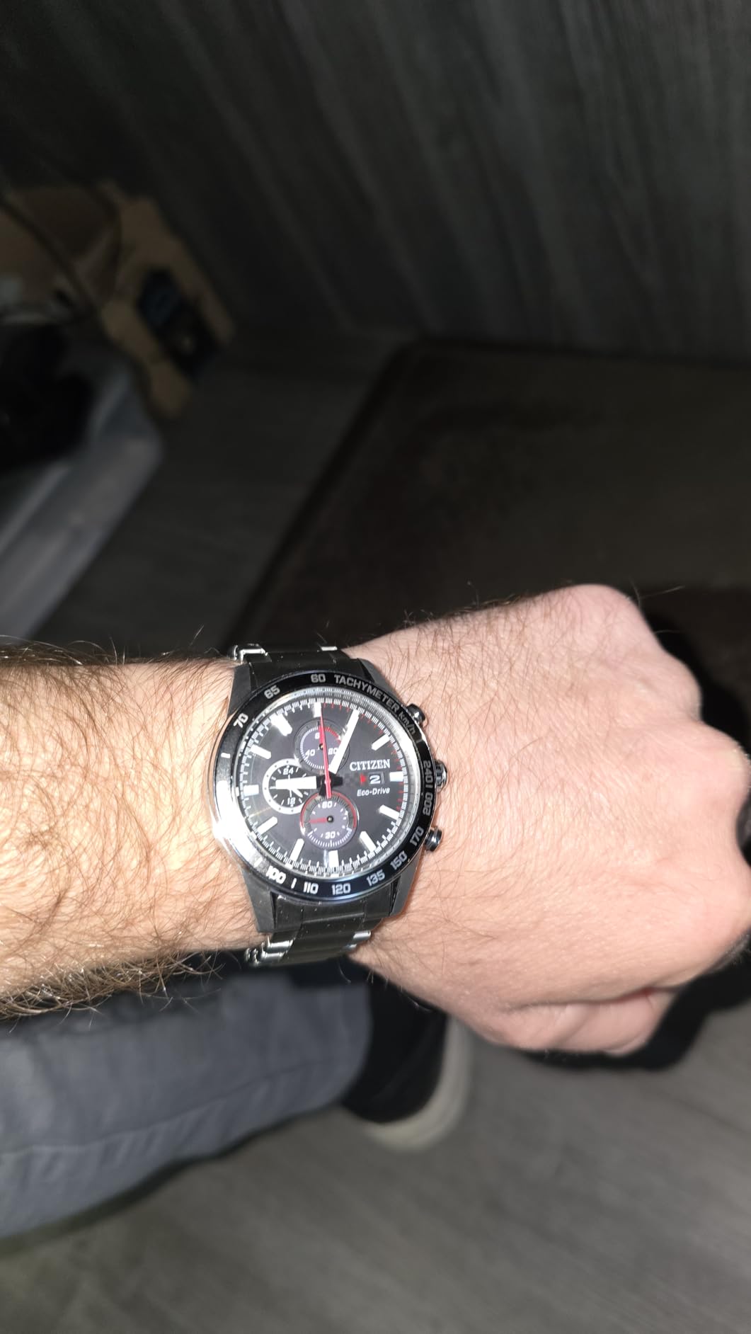 Citizen Men's Sport Casual Brycen Eco-Drive Chronograph Stainless Steel Watch, 12/24 Hour Time, Date, Tachymeter, 100 Meters Water Resistant customer photo 1