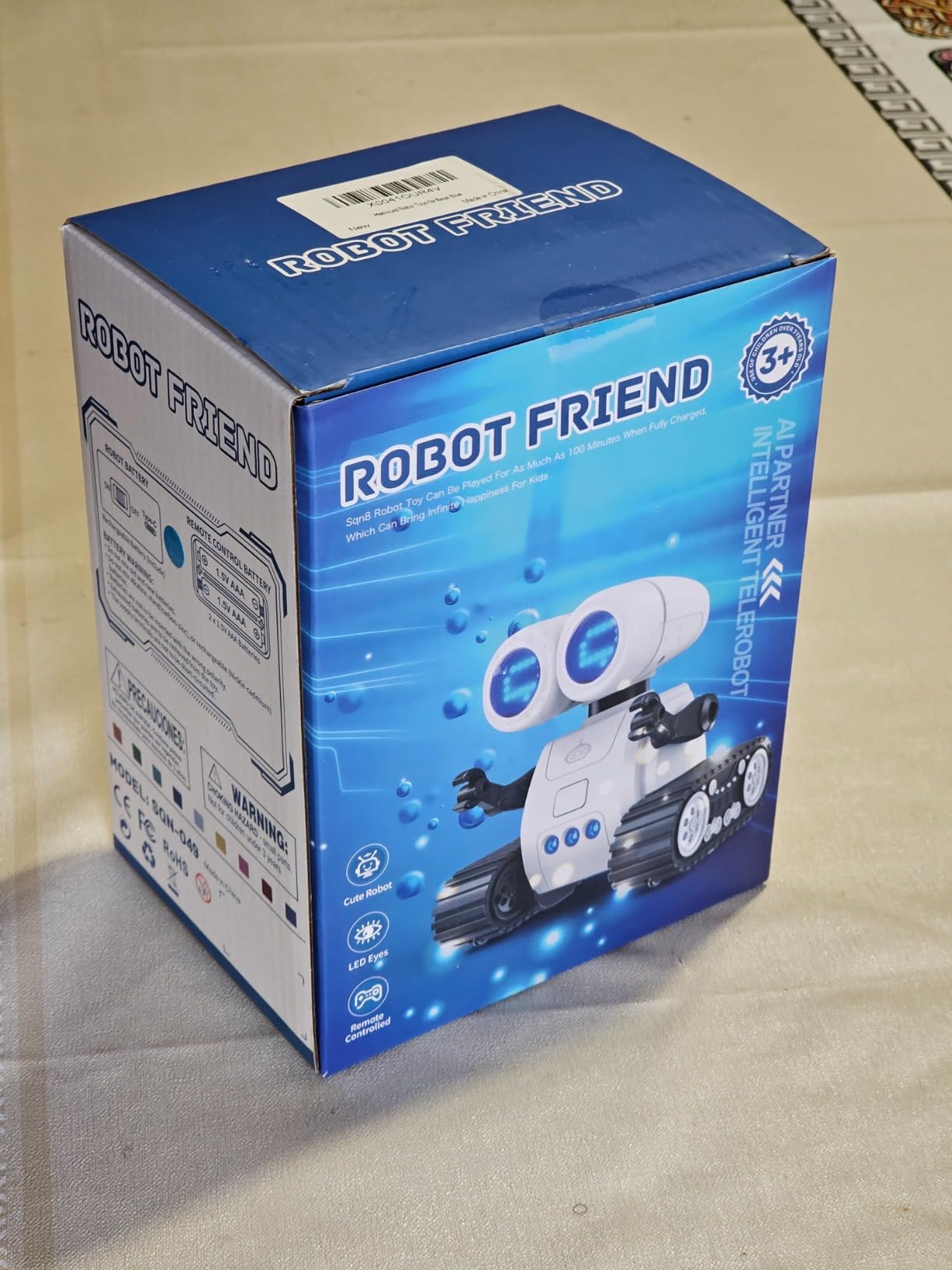 Hamourd Robot Toys for Boys Girls, Rechargeable Remote Control Emo Robots with Auto-Demonstration, Flexible Head & Arms, Dance Moves, Music, Shining LED Eyes for 5+ Years Old Kids customer photo 1