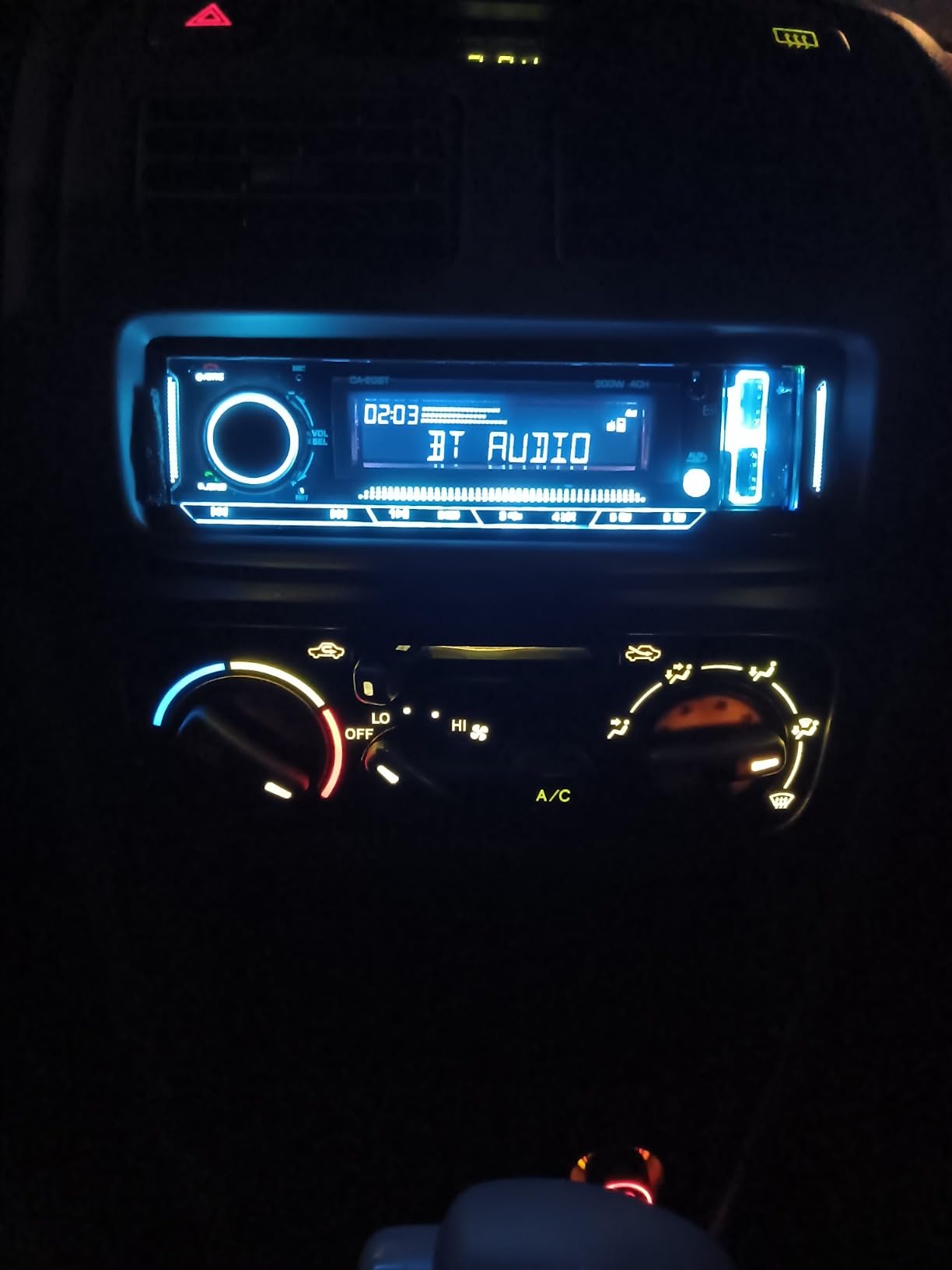 Single Din Car Stereo Receiver: Bluetooth Car Radio System - Marine Audio with LCD Display | FM AM | USB SD AUX MP3 | APP Remote | 2.1A Quick Charge customer photo 1
