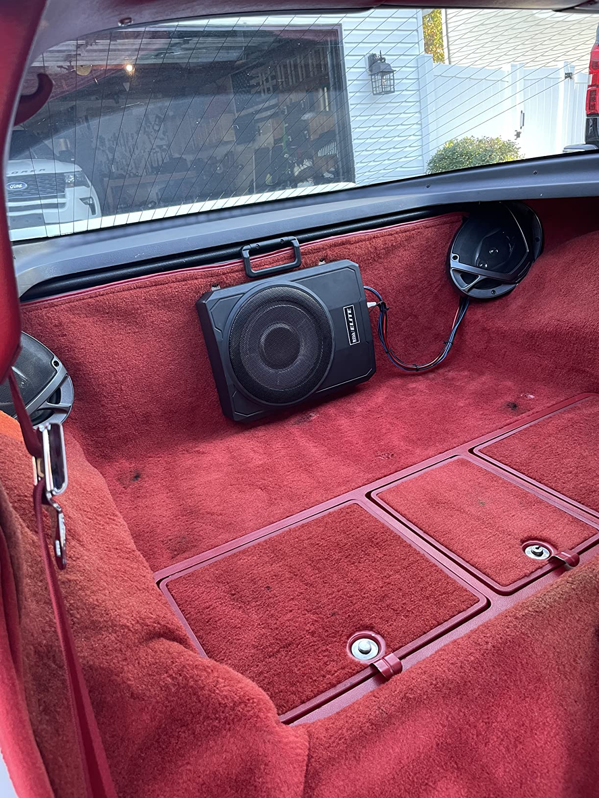 BOSS Audio Systems SLIM8 Elite Series 8 Inch Powered Car Subwoofer - Low Profile, Remote Subwoofer Control, Built in Amplifier, Under Seat, for Truck customer photo 1