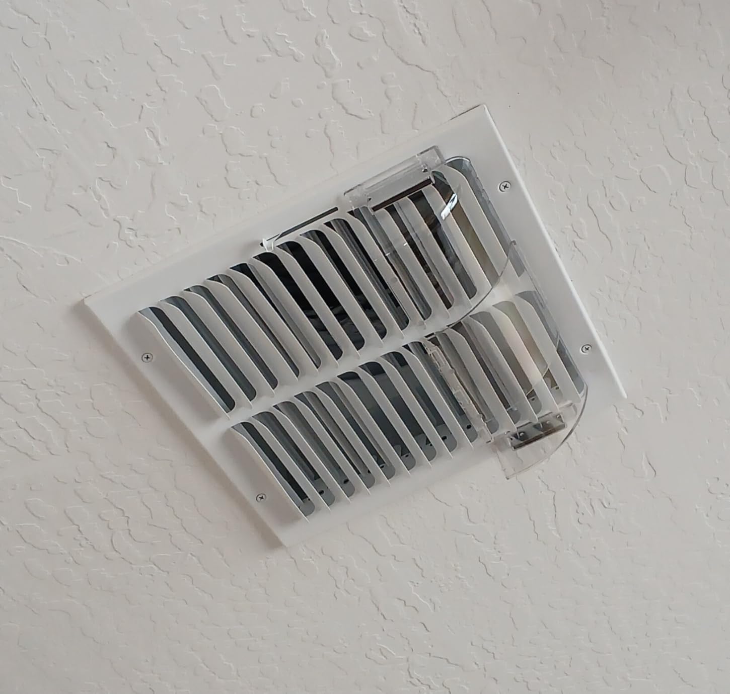 Air Vent Deflectors, Adjustable Magnetic, 9-15 Inches, 2 Pack - Heavy-Duty Clear Plastic with Secure Magnet Design for Home Floor, Sidewall and Ceiling Registers customer photo 1