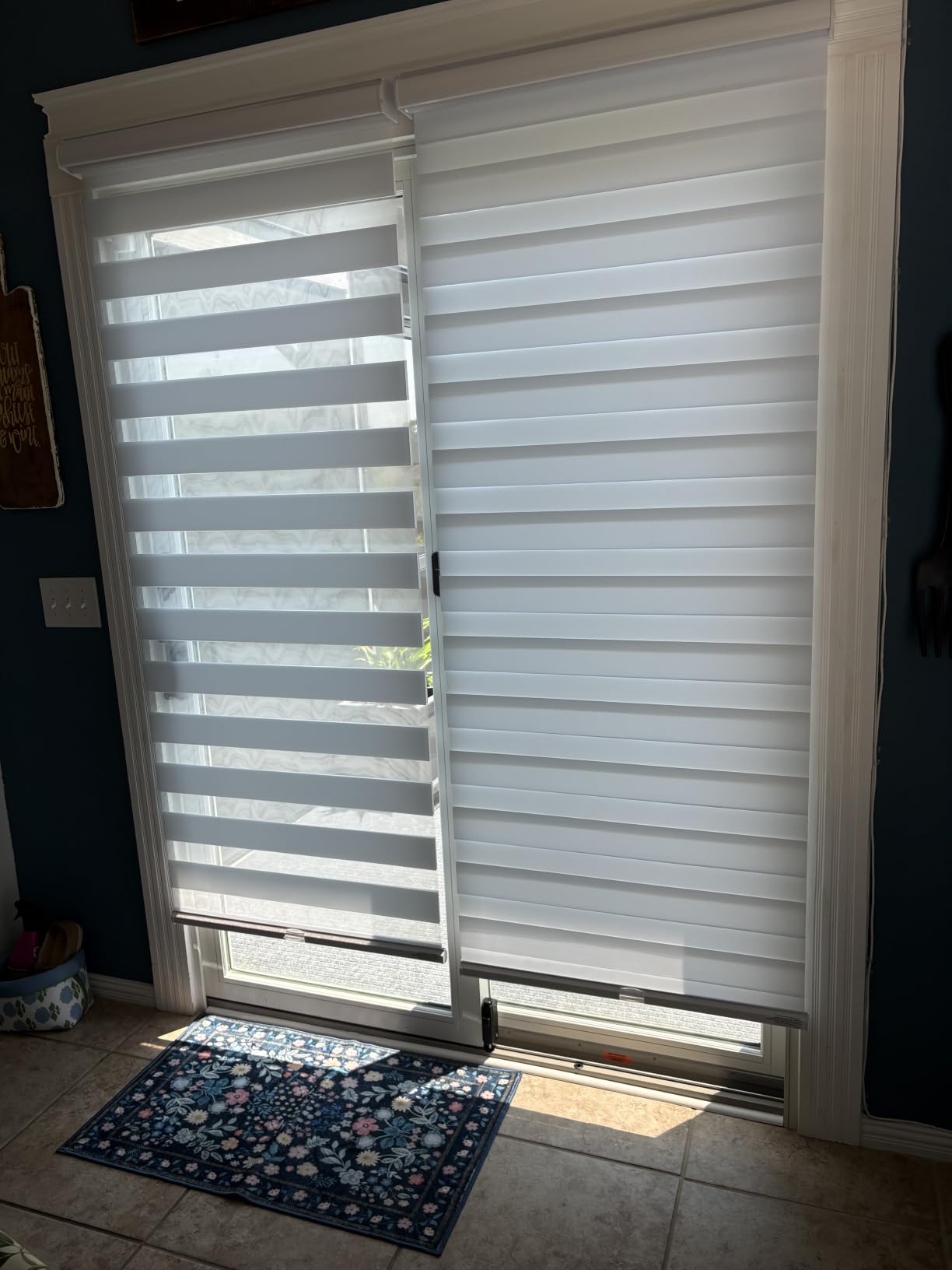 Persilux Cordless Zebra Roller Window Shades Free-Stop Roller Blinds (46