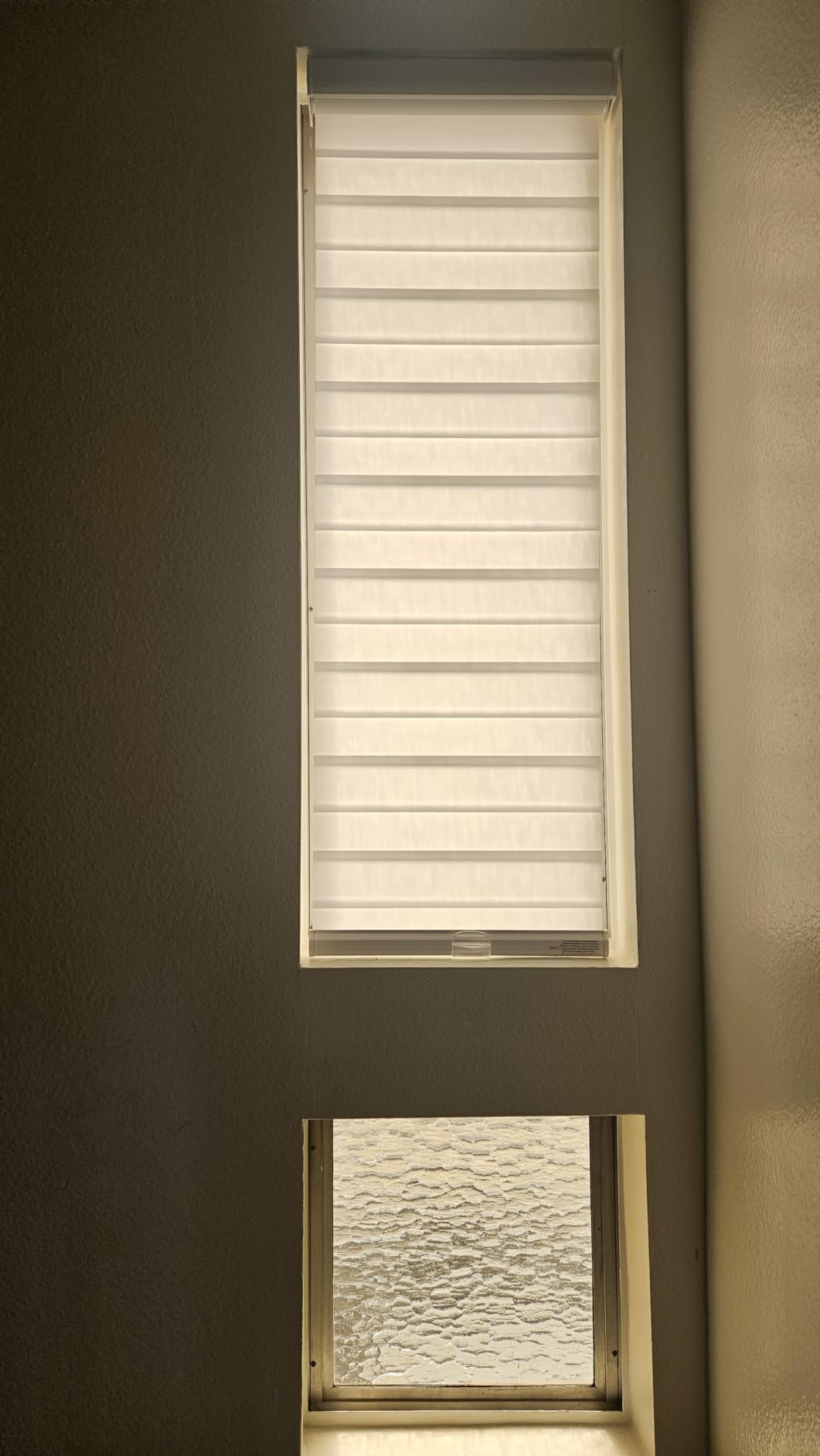 Persilux Cordless Zebra Blinds for Windows Free-Stop Window Blinds (34