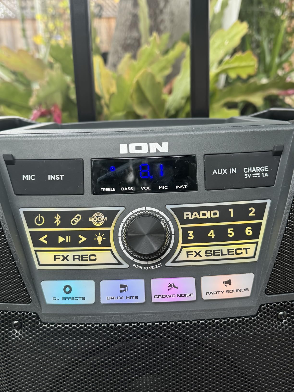 ION Block Rocker XL 220W Bluetooth Outdoor Speaker with Wheels and Karaoke Mic customer photo 1
