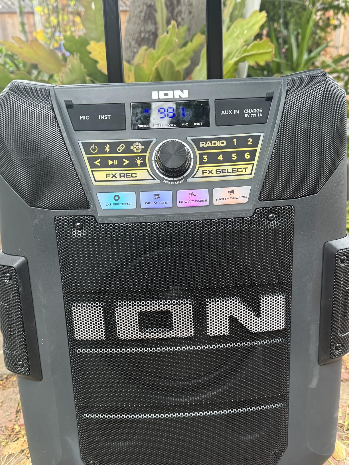 ION Block Rocker XL 220W Bluetooth Outdoor Speaker with Wheels and Karaoke Mic customer photo 2
