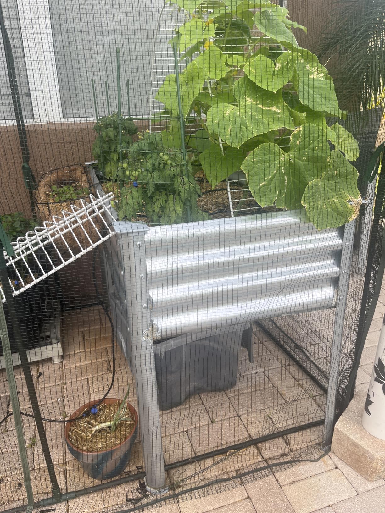 Land Guard Galvanized Raised Garden Bed with Legs, 48x24x32in Large Metal Elevated Raised Planter Box with Drainage Holes for Backyard, Patio, Balcony, 700lb Capacity customer photo 2