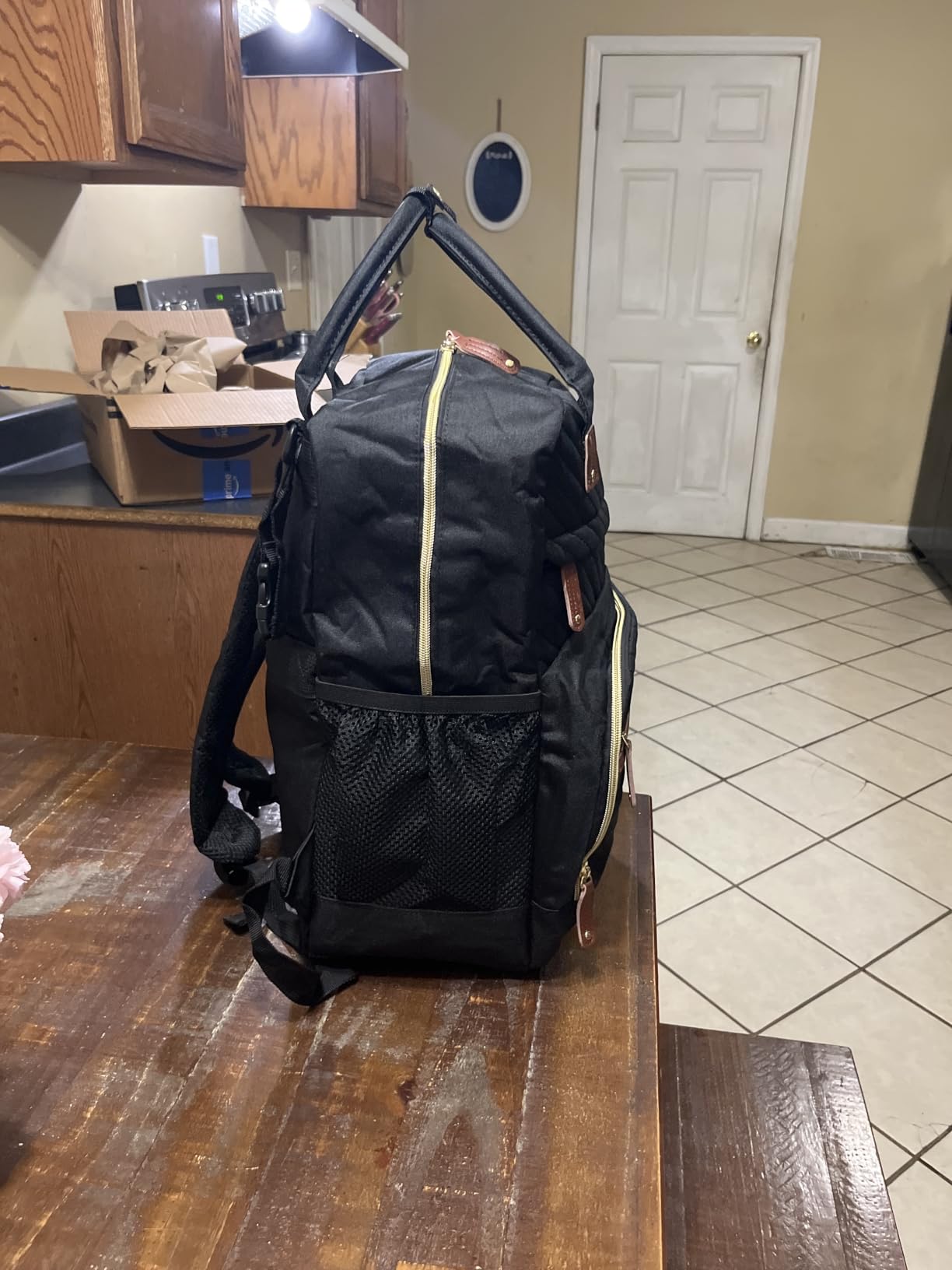 Tenot Diaper Bag Backpack for Women with Insulated Pockets Black | Large Capacity, Multifunctional, Waterproof, Travel Baby Diaper Bags for Mom,Dad,Baby Girl Boy customer photo 1