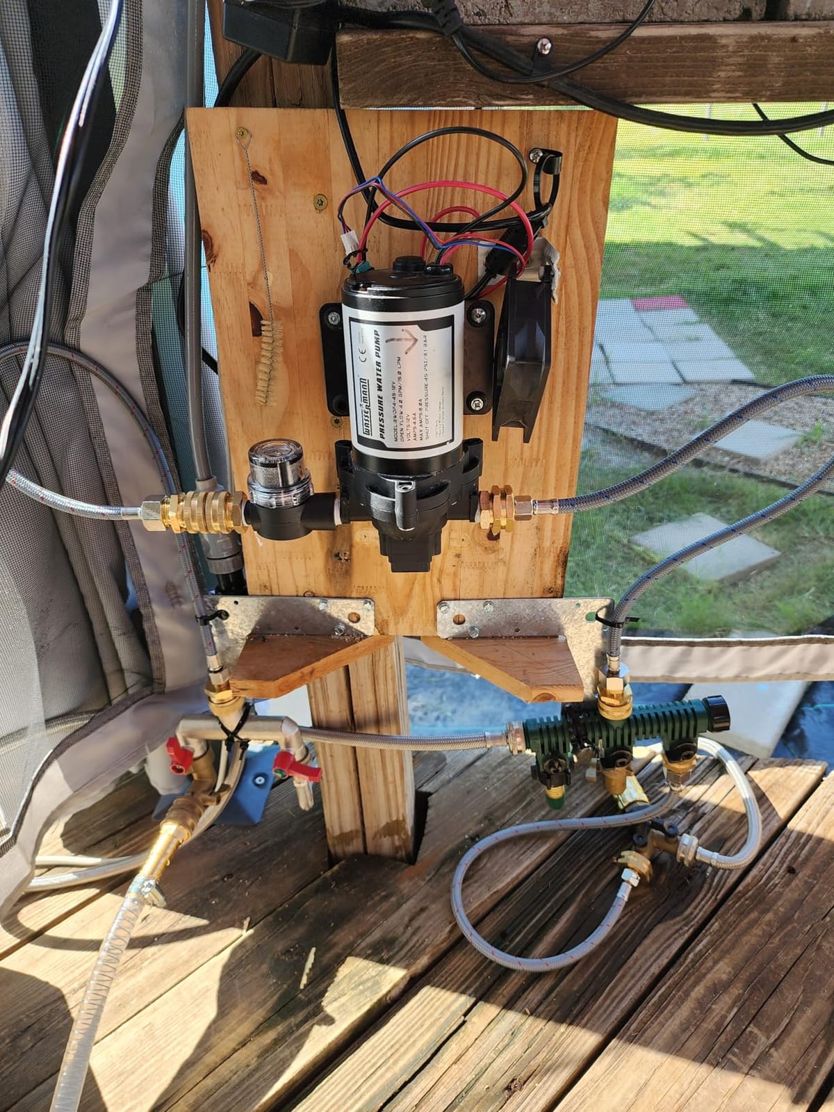 WASSERMANN RV Pump, 12V Self-priming RV Water Pressure Pump 4.0GPM 45PSI with Pressure Switch, for RV Marine Camping Yacht Garden, 12Volt DC Fresh Water Pumps RV Water Pump 2088-554-144 Replacement customer photo 1