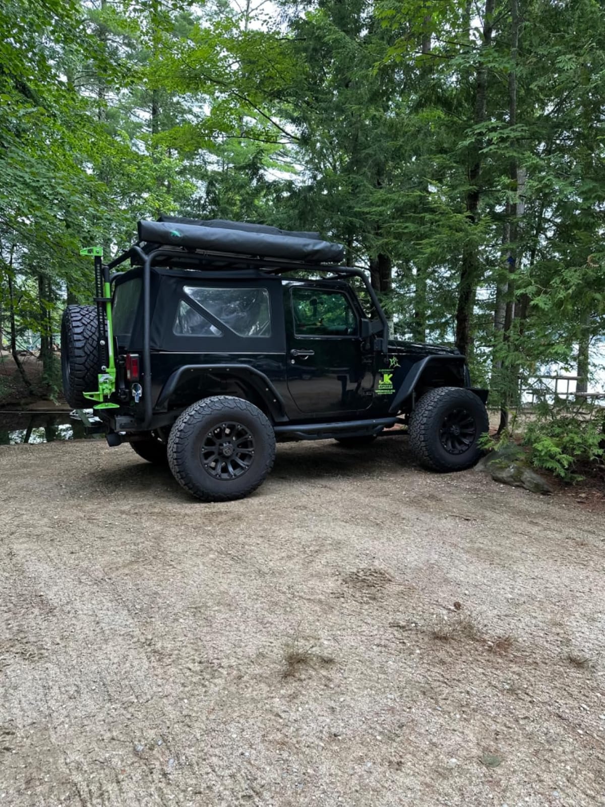 Overland Vehicle Systems HD Nomadic 270 LTE Awning Passenger Side | 65 Sq Ft of Coverage | Dark Gray Fabric with Travel Cover Included | Twist and Lock Technology | Weather-Resistant customer photo 2
