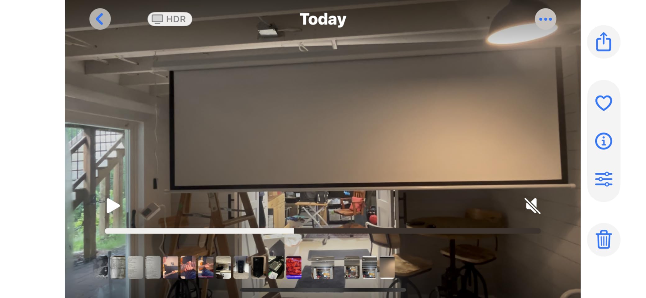 DINAH 120 Inch Electric Projector Screen with Remote customer photo 1