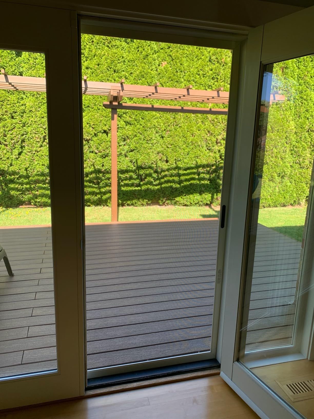 Custom Size Sliding Patio Screen Door Kit - Made to Order Aluminum Frame, Assembly Required, Locking Handle, 5 Color Options, Optional PetScreen Mesh customer photo 1