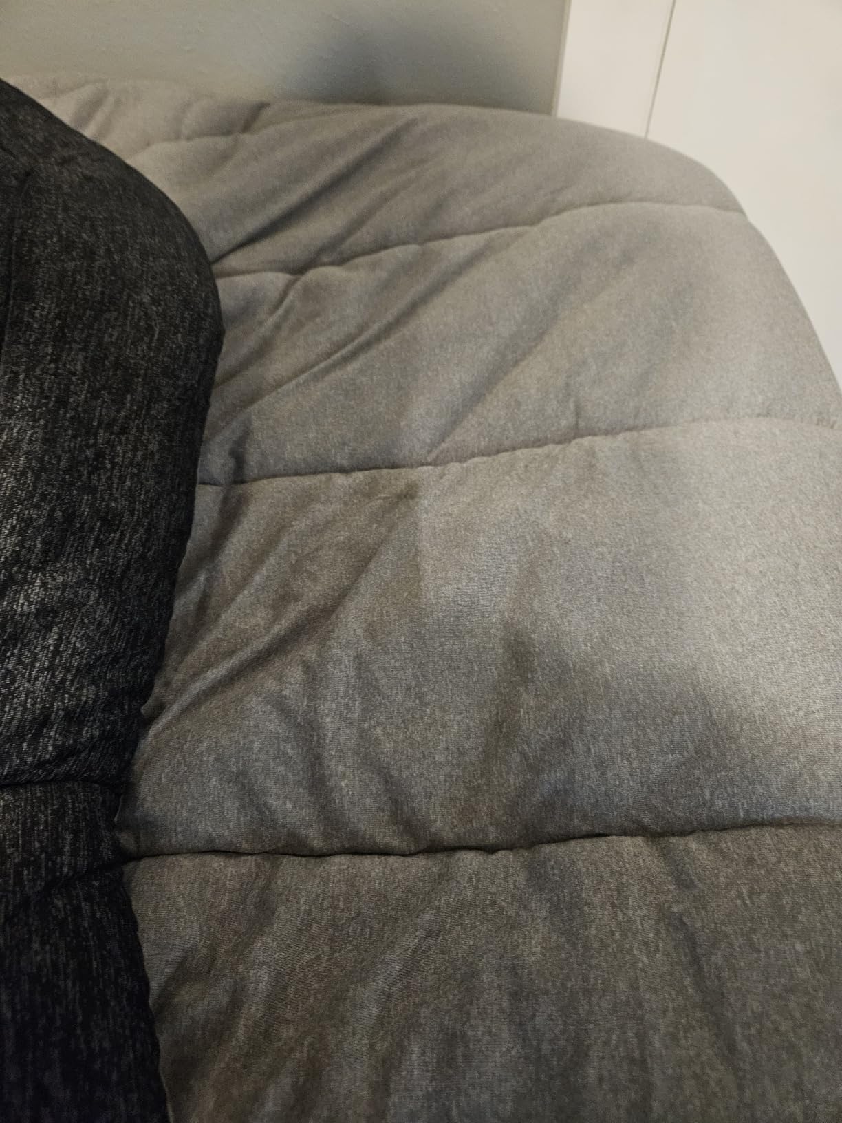 Bedsure Cooling Comforter Queen Size Charcoal Black, Reversible Comforter for Hot Sleepers & Night Sweats All Season, 3 Pieces customer photo 1
