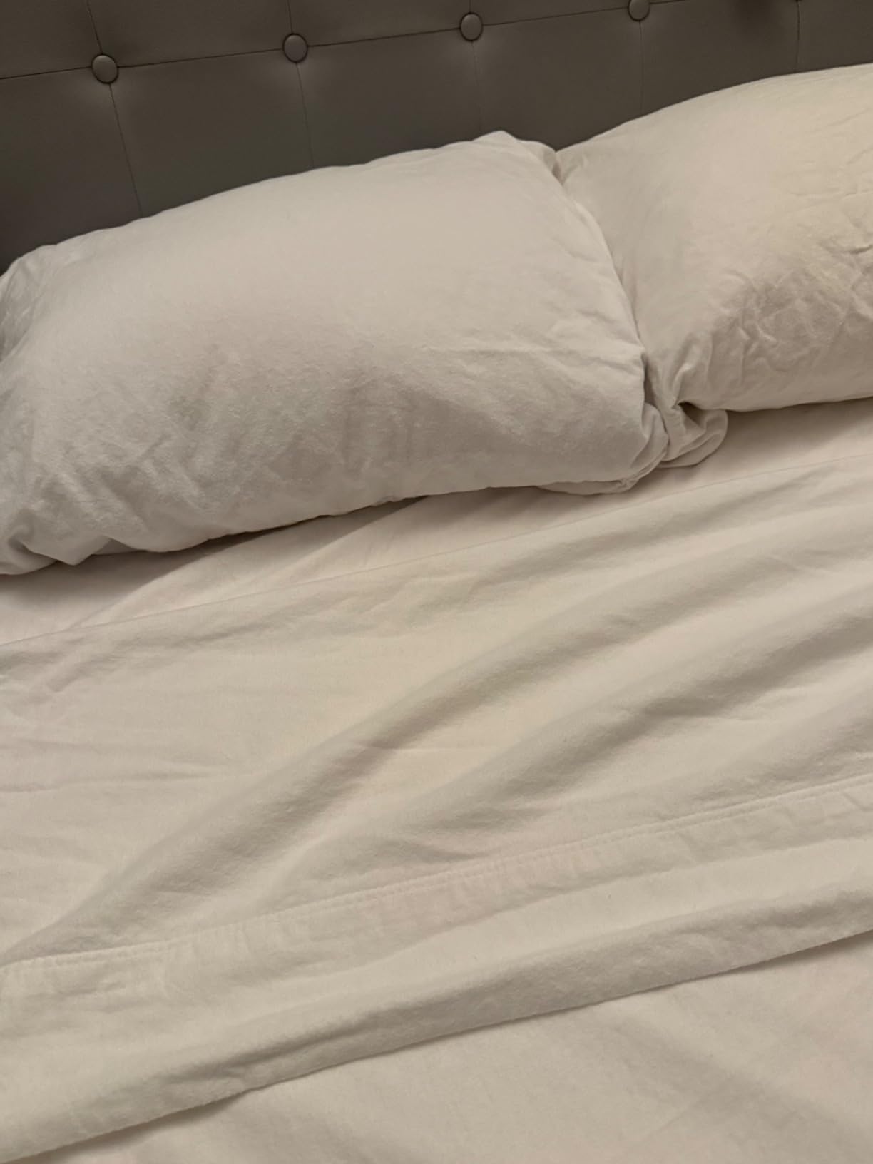 Bare Home 100% Organic Cotton Flannel Sheet Set (Queen, Grey) | 100% Organic Cotton Flannel, Double Brushed for Extra Softness & Comfort customer photo 1