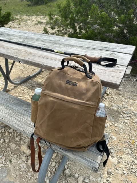 Readywares Backpack | Durable Waxed Canvas Rucksack with Laptop Sleeve customer photo 1
