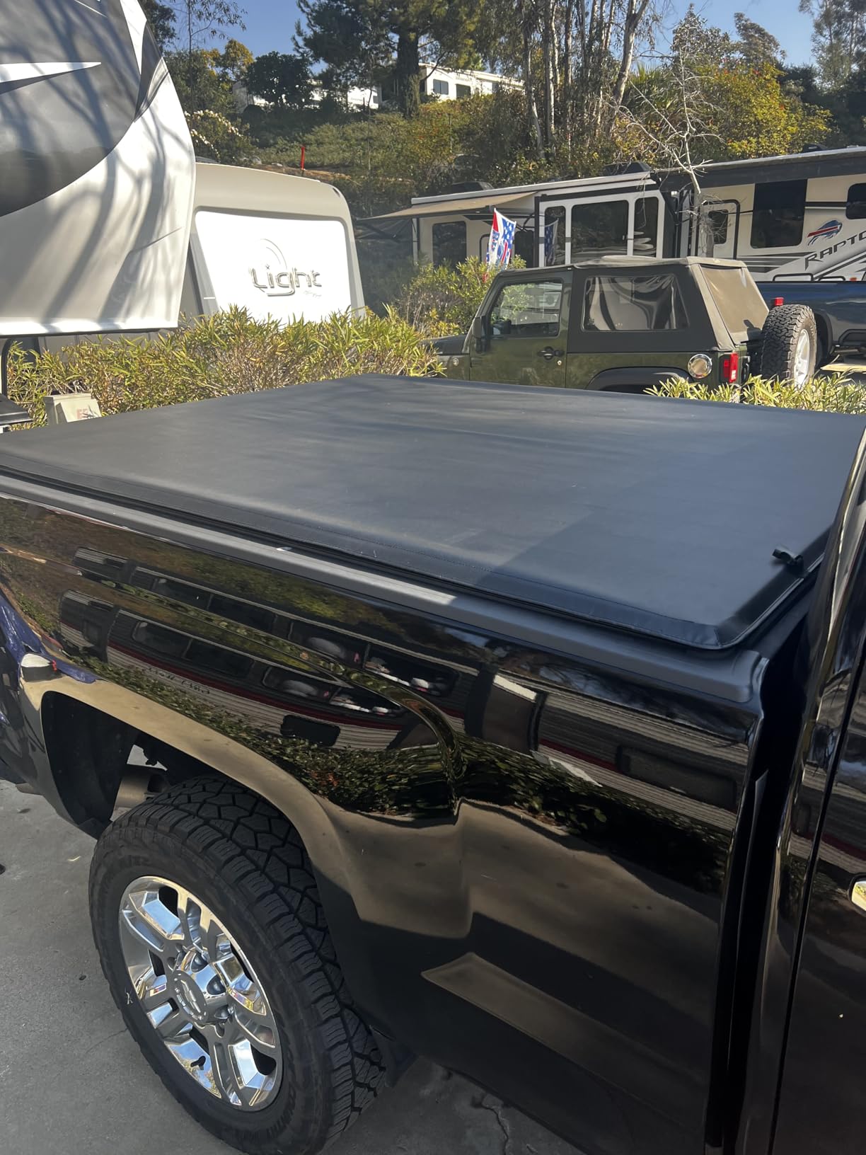 Tonneau Cover for 14-26 Silverado/Sierra 1500/15-19 HD, 6.5 ft Bed | Soft roll-up tonneau cover for 2014-2026 Chevy Silverado/GMC Sierra 1500 and 2015-2019 2500HD/3500HD, 6.5 ft bed customer photo 2