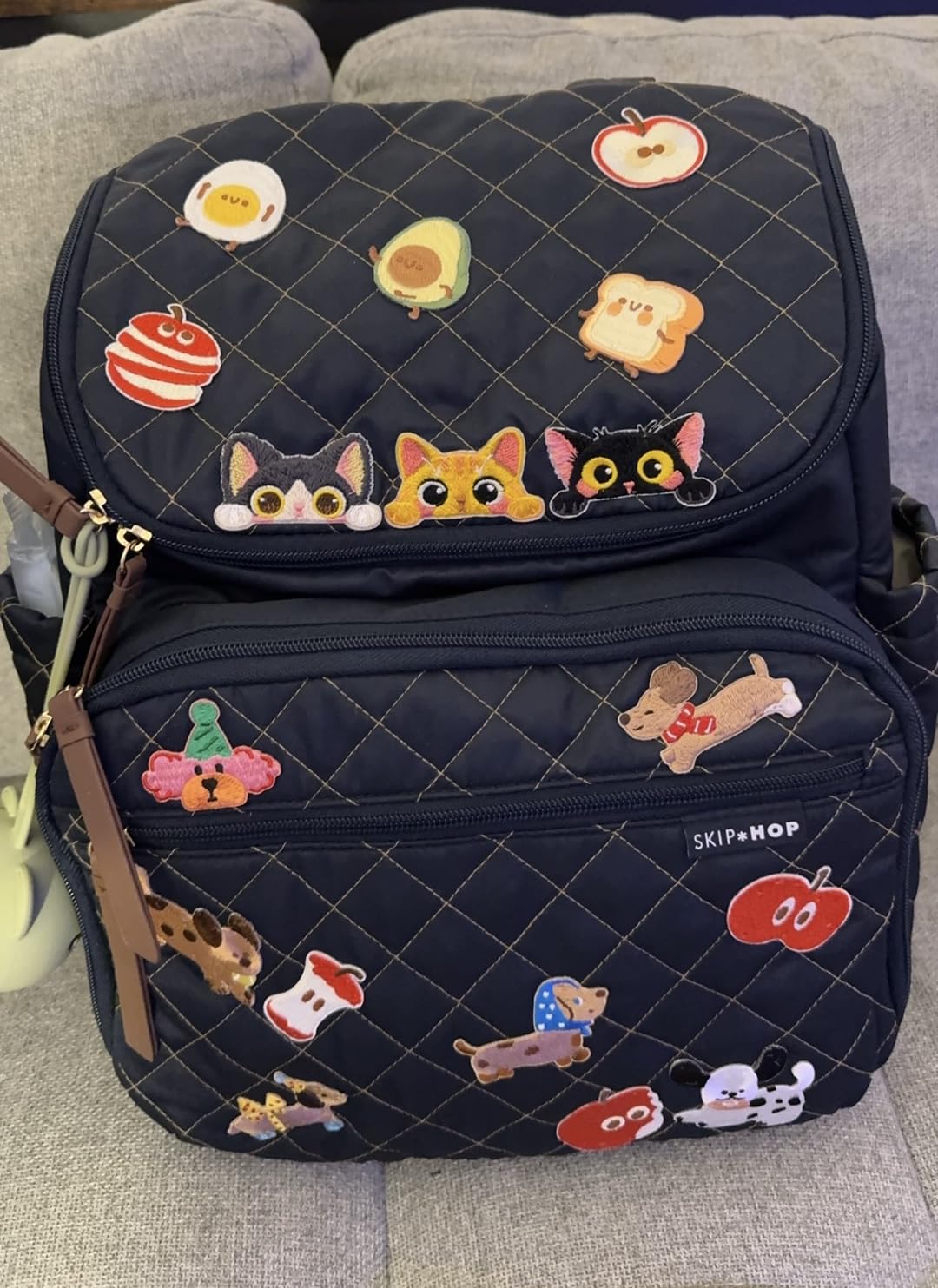 Skip Hop Diaper Bag Backpack: Forma, Multi-Function Baby Travel Bag with Changing Pad & Stroller Attachment, Sage customer photo 1