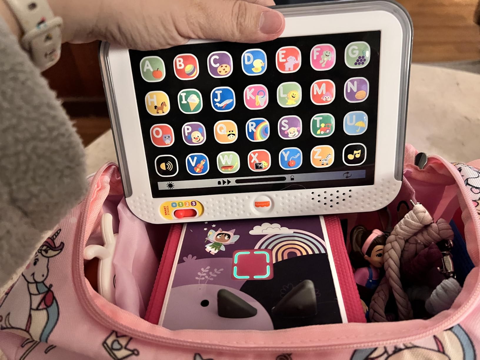 Fisher-Price Laugh & Learn Smart Stages Tablet Pretend Computer with Music & Lights for Kids Ages 1+ Years customer photo 1