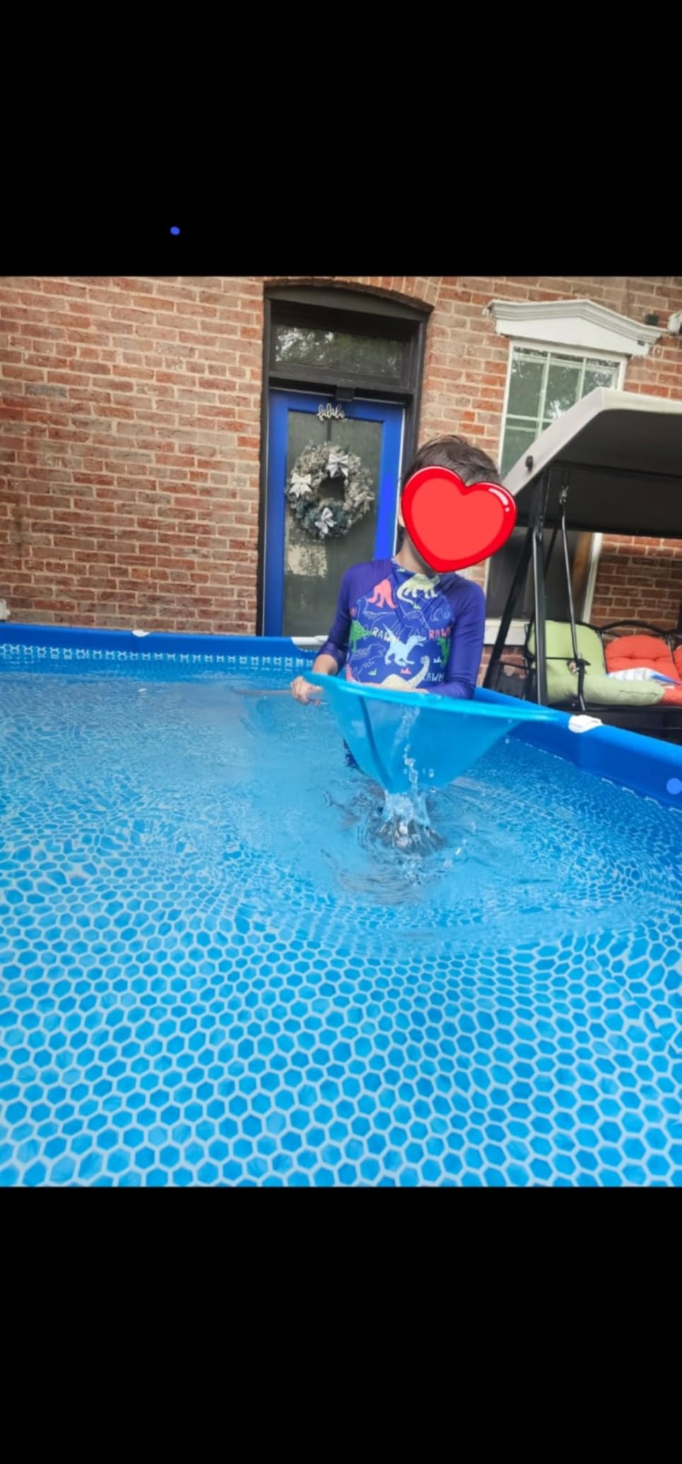 U.S. Pool Supply 11.5 Foot Swimming Pool Leaf Skimmer Net with Telescopic | Aluminum Pole, 8 Sections - 6