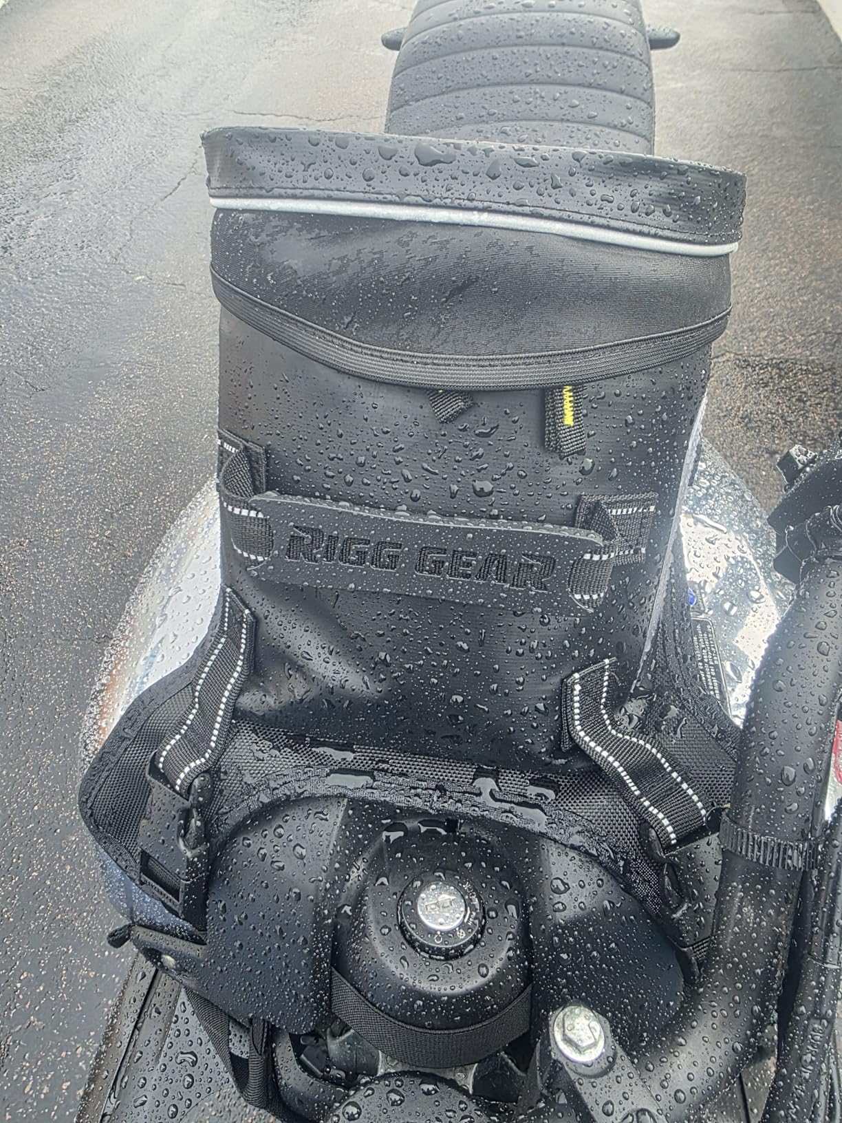 Nelson-Rigg Waterproof Hurricane Adventure Tank Bag, fits Most Honda Yamaha Kawasaki Adventure Bikes Black customer photo 2