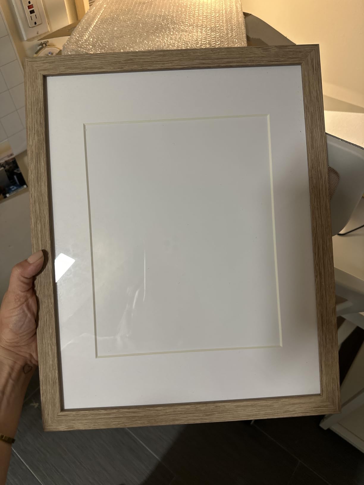 Sheffield Home 9 Piece Gallery Wall Frame Set, 11x14 Inch, Light Natural customer photo 2