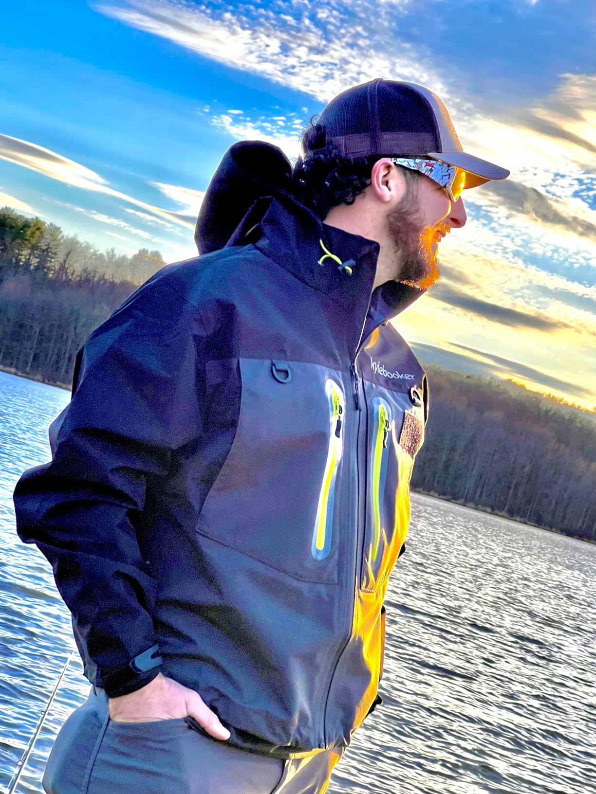 Kylebooker Fly Fishing Wading Jacket Breathable Waterproof Wader Jackets customer photo 2