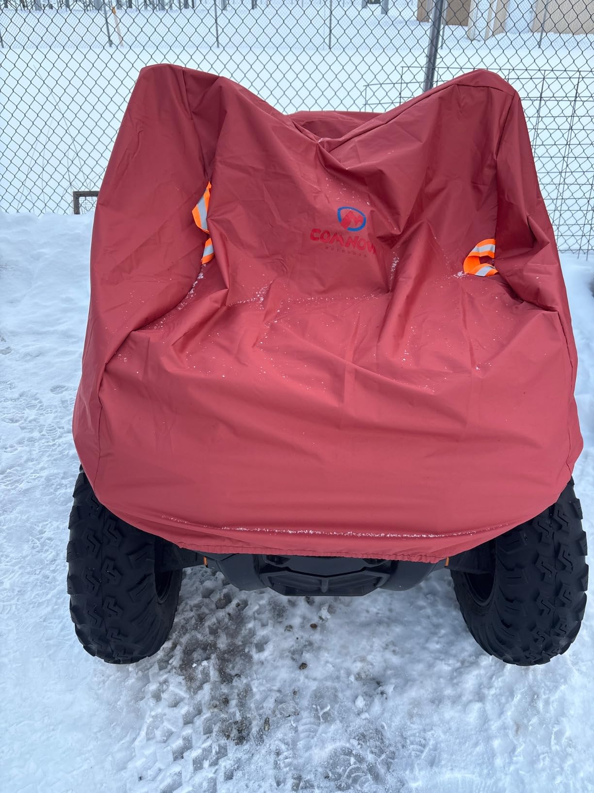 Comnova ATV Cover for 4 Wheelers - 95 Inch ATV Covers 600D Heavy Duty & Waterproof, Outdoor Four Wheeler Quad Cover All Weather Large for Polaris, Kawasaki, Arctic Cat, Honda, Yamaha and More customer photo 2