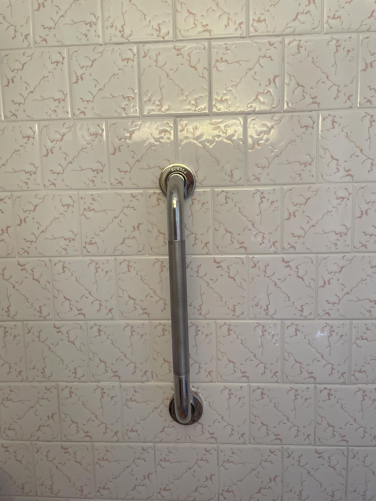 Grab Bars for Shower, 16 Inch Shower Handle, 2 Pack, Polished Nickel | Grab Bars for Bathroom, Stainless Steel, Anti-Slip Textured Grip, 1-Inch Diameter, Wall-Mounted Safety Support for Seniors customer photo 2