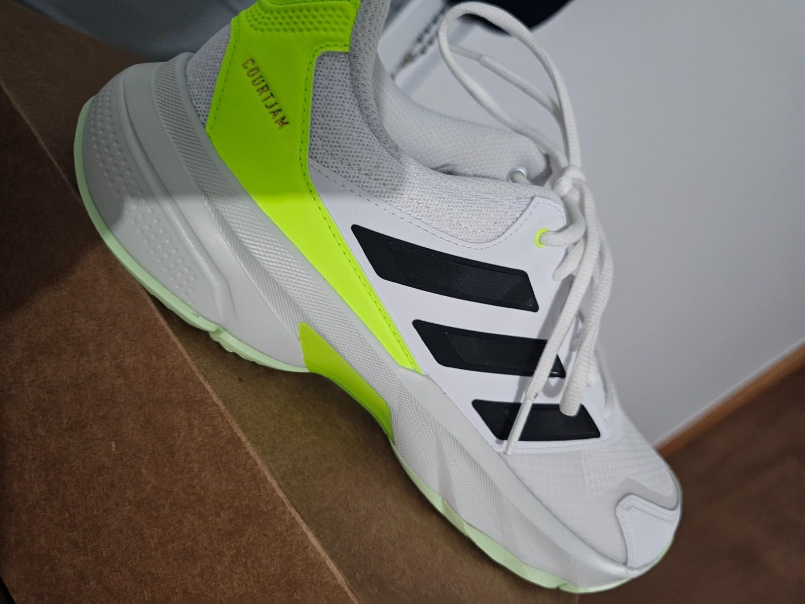 adidas Mens Courtjam Control 3 Tennis Sneakers Shoes - Blue customer photo 2