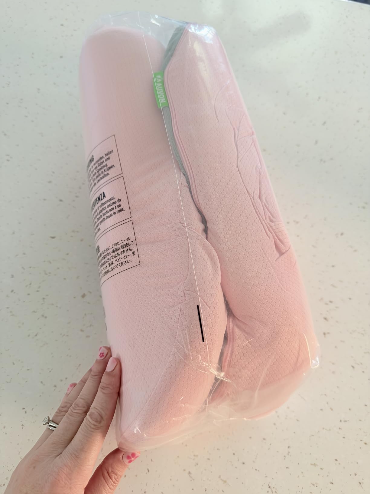 AUVON Innovative Donut Pillow Hemorrhoids Scientific Center Hole and Tailbone Cutout, Orthopedic Pain Relief Donut Seat Cushion for Coccyx, Sciatica, Postpartum Pregnancy, After Surgery Sitting Relief customer photo 1